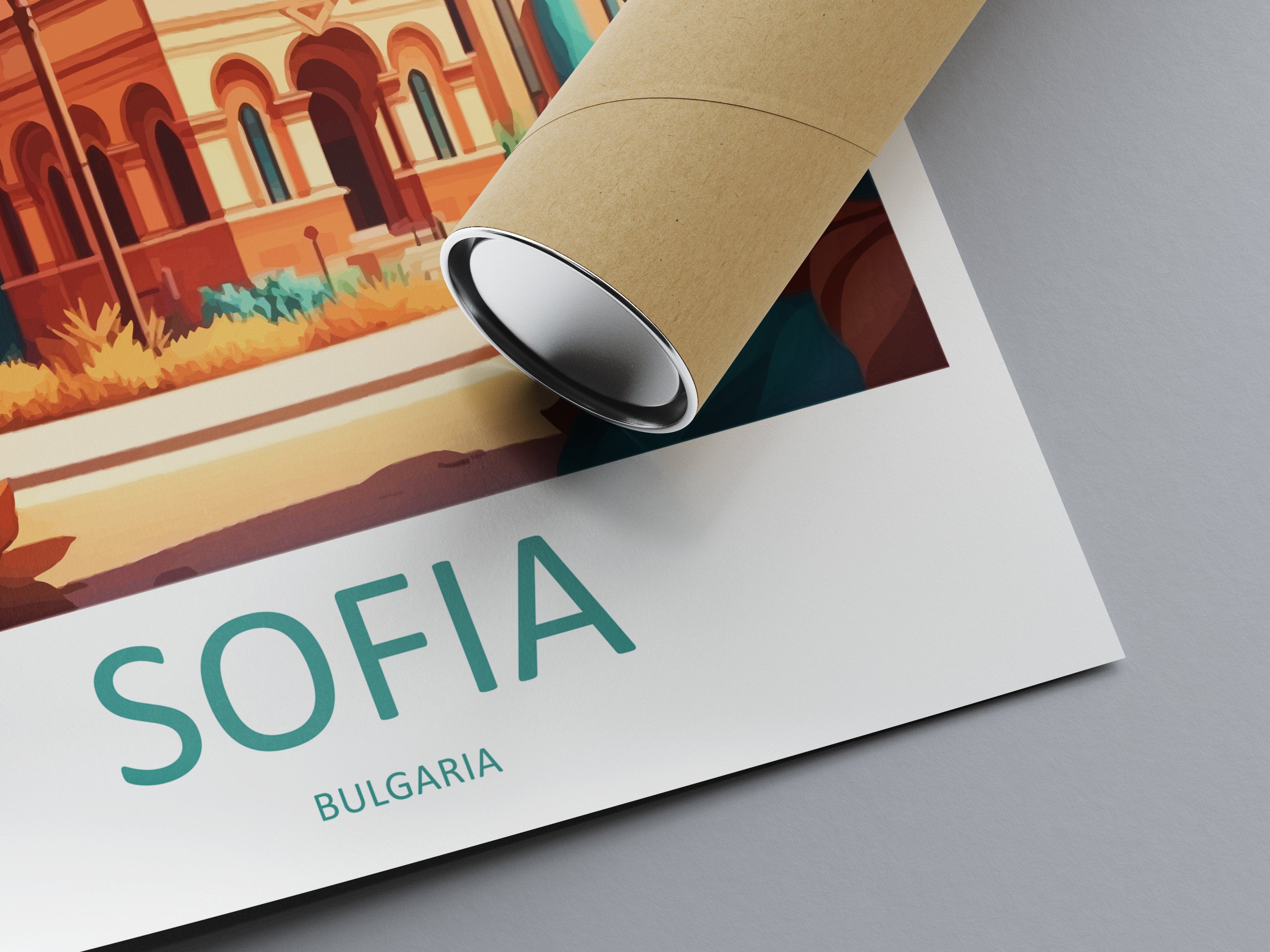 Sofia Travel Print Sofia Bulgaria Home Décor Balkan Nation Art Print St. Alexander Nevsky Cathedral Room Print For Sofia Landmark Gift Art