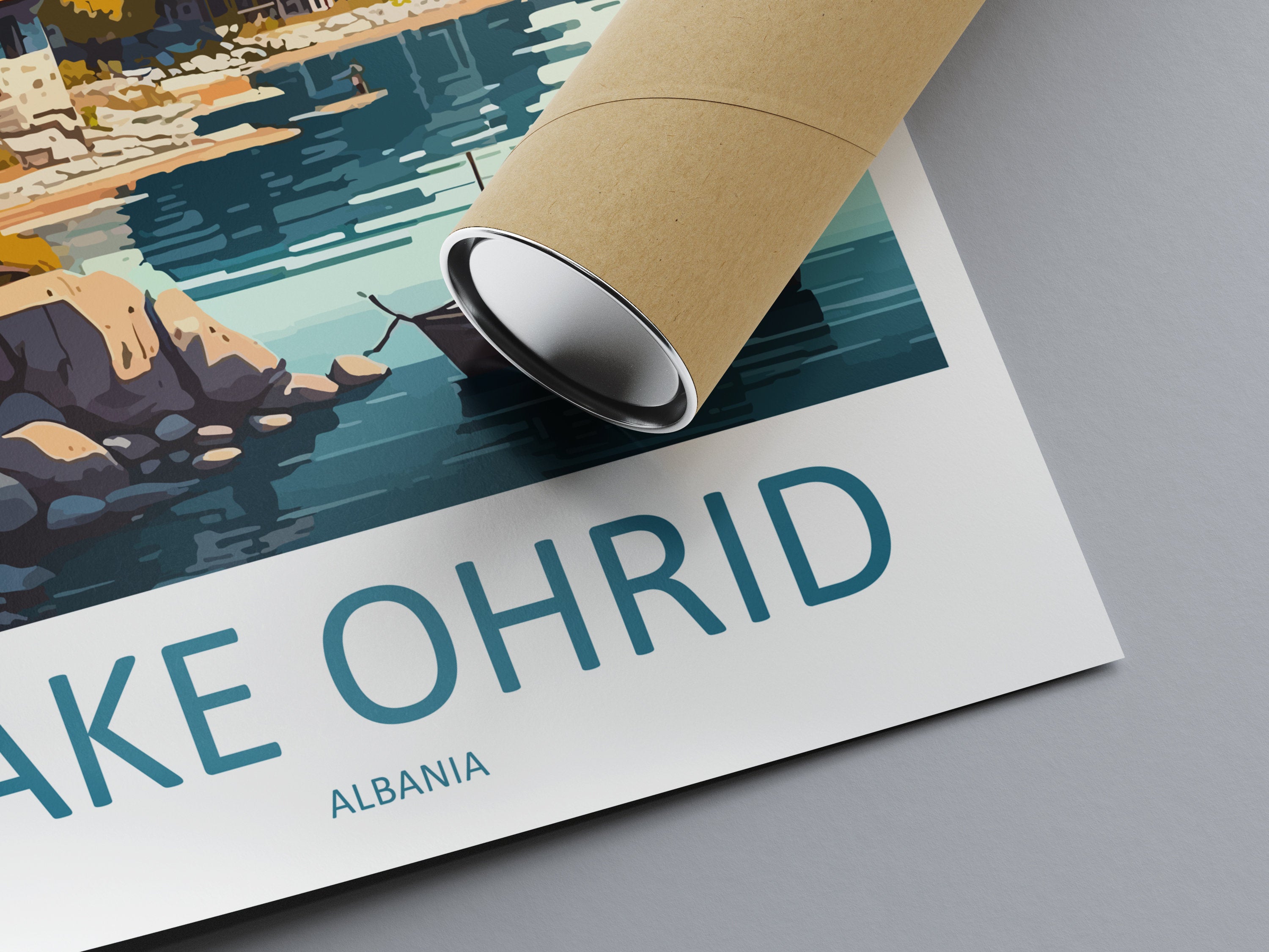 Lake Ohrid Travel Print Lake Ohrid Home Décor North Macedonia Art Print Albania Room Print For Lake Ohrid Gift Art Poster Wall Art Lake