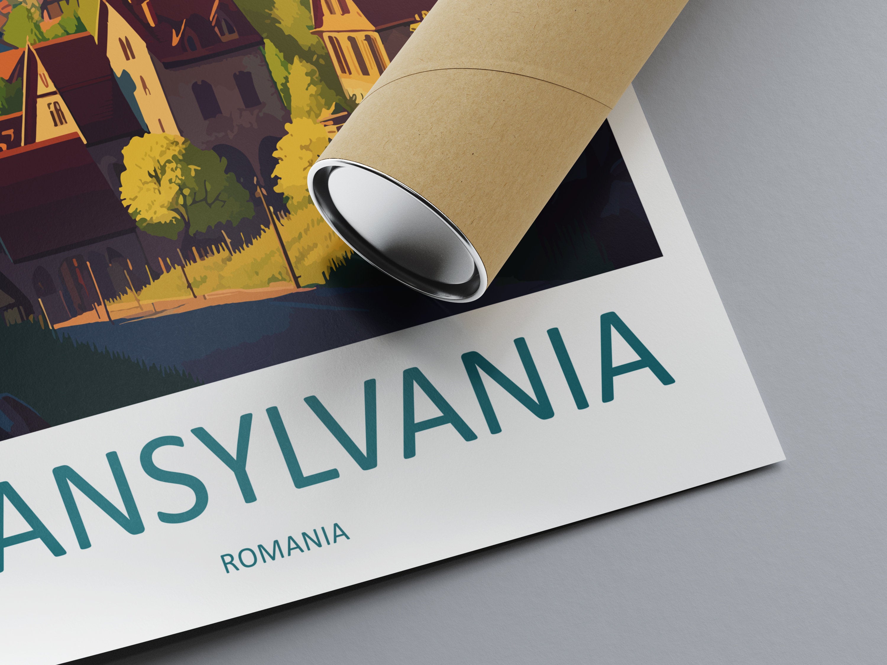 Transylvania Travel Print Transylvania Home Décor Romania Art Print Romania Village Room Print For Transylvania Gift Art Poster Wall Art