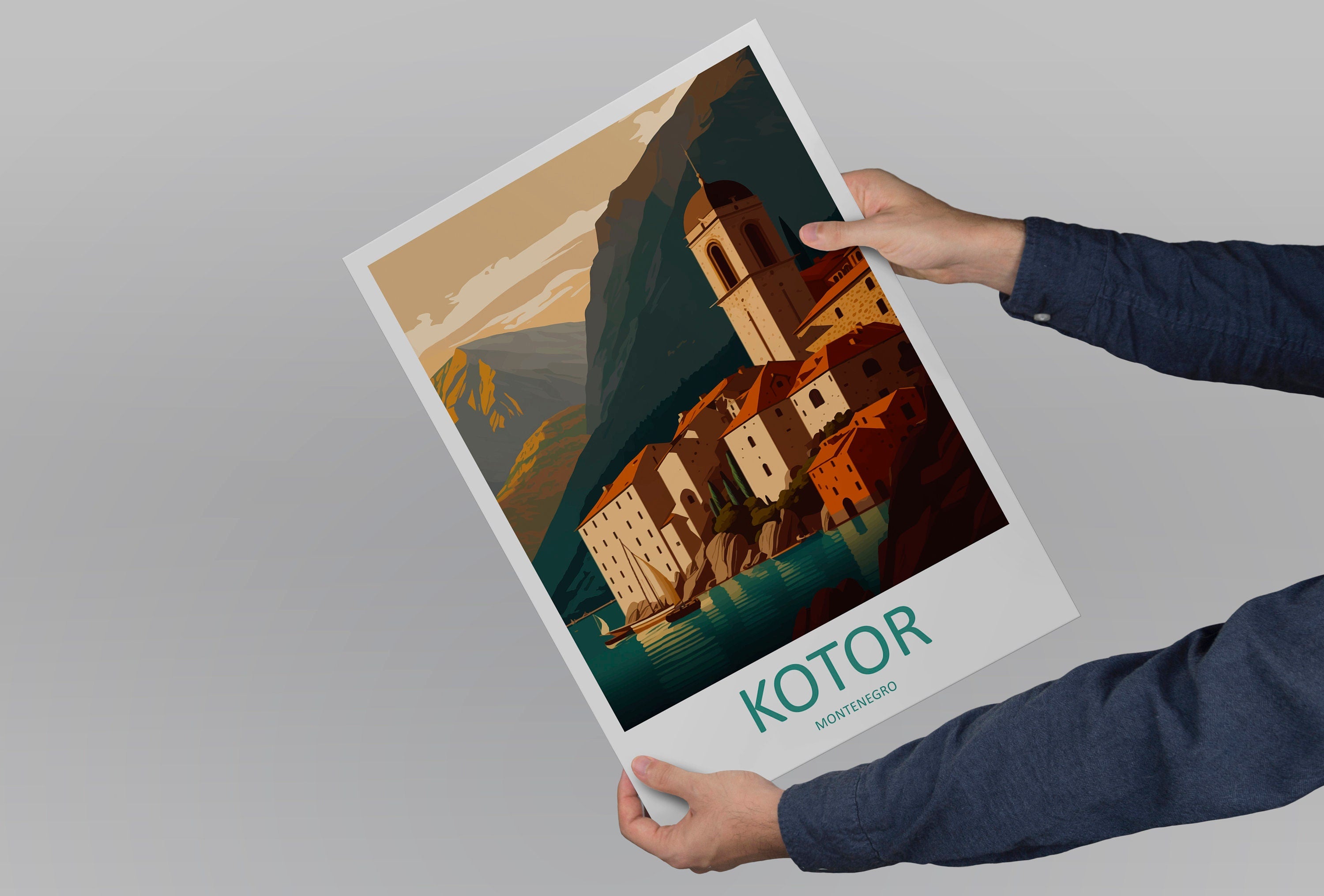 Kotor Travel Print Kotor Montenegro Home Décor Polish Art Print Poland Room Print For Poland Gift Polish Poster Wall Art For Polish Gift Art