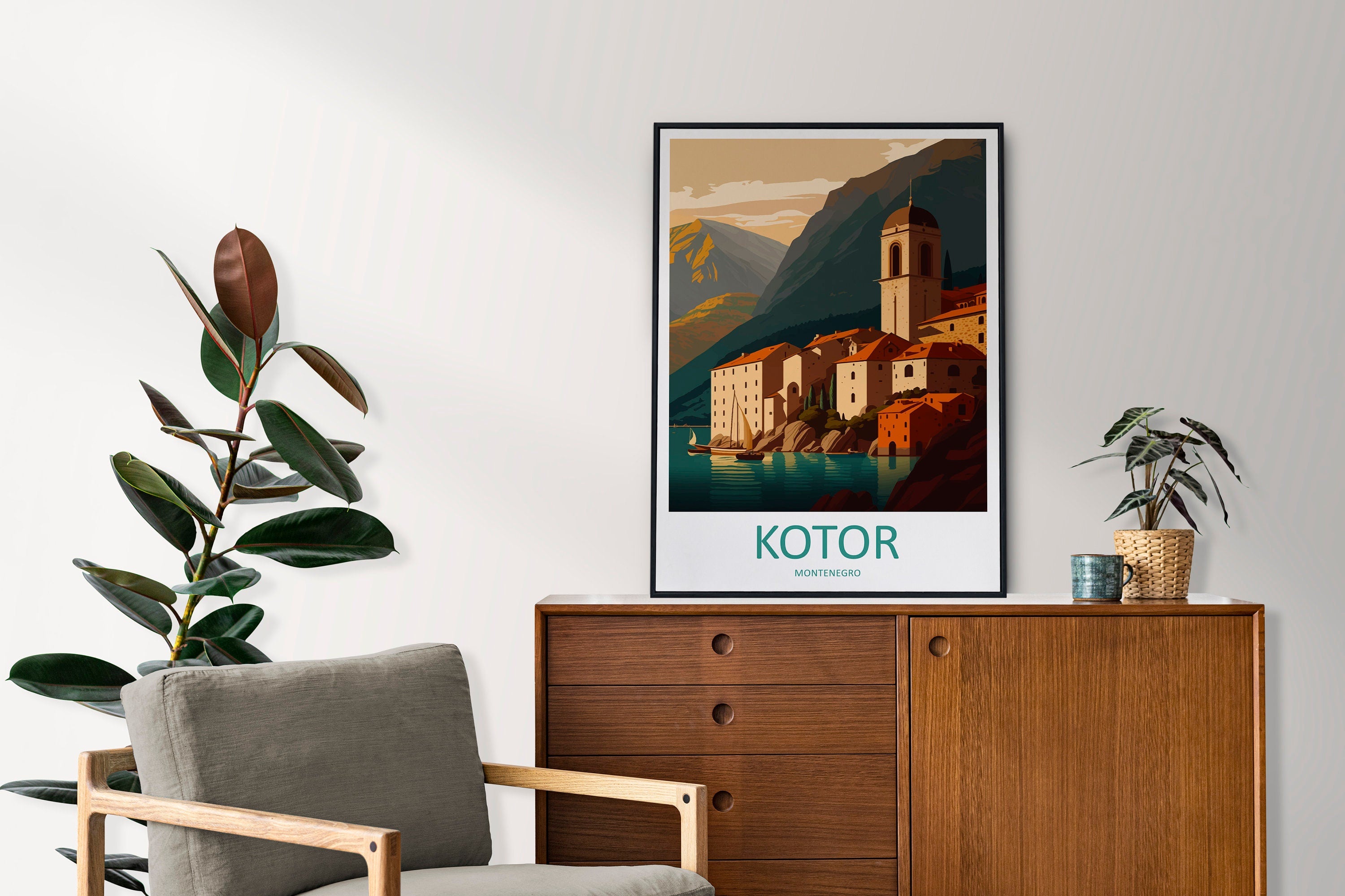 Kotor Travel Print Kotor Montenegro Home Décor Polish Art Print Poland Room Print For Poland Gift Polish Poster Wall Art For Polish Gift Art