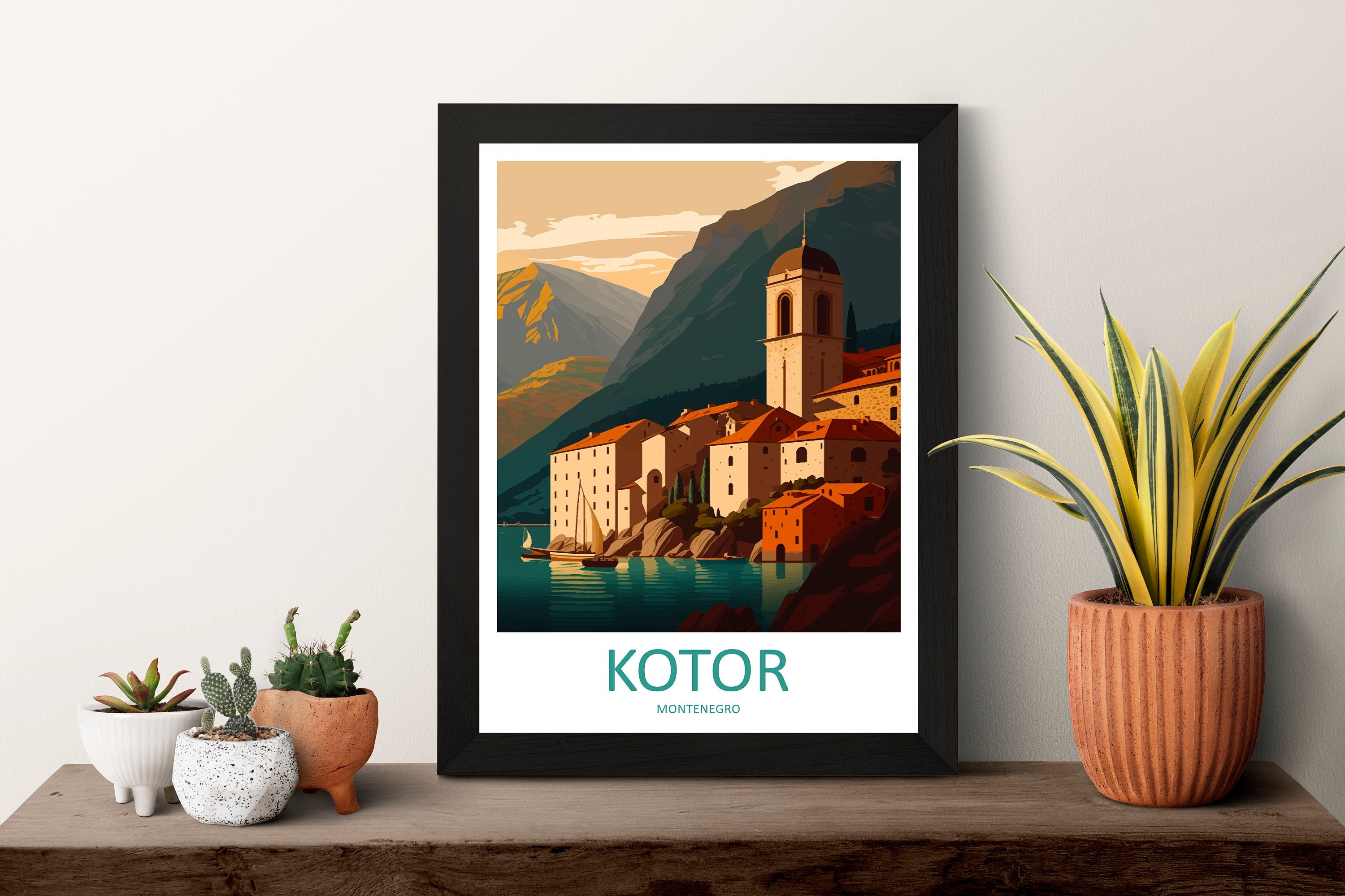 Kotor Travel Print Kotor Montenegro Home Décor Polish Art Print Poland Room Print For Poland Gift Polish Poster Wall Art For Polish Gift Art