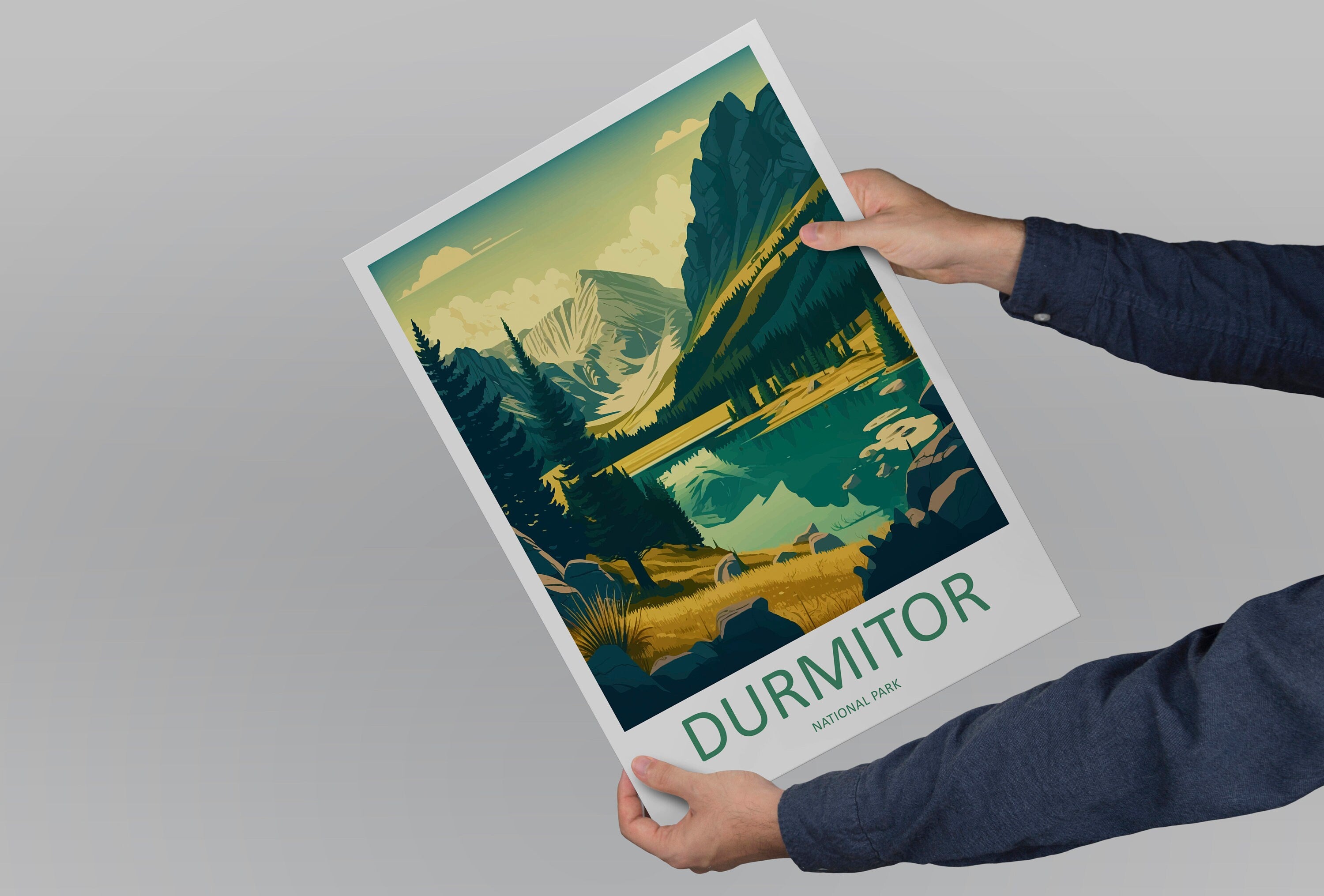 Durmitor National Park Travel Print Durmitor Home Décor National Park Art Print Montenegro Wall Print For National Park Gift Durmitor Poster