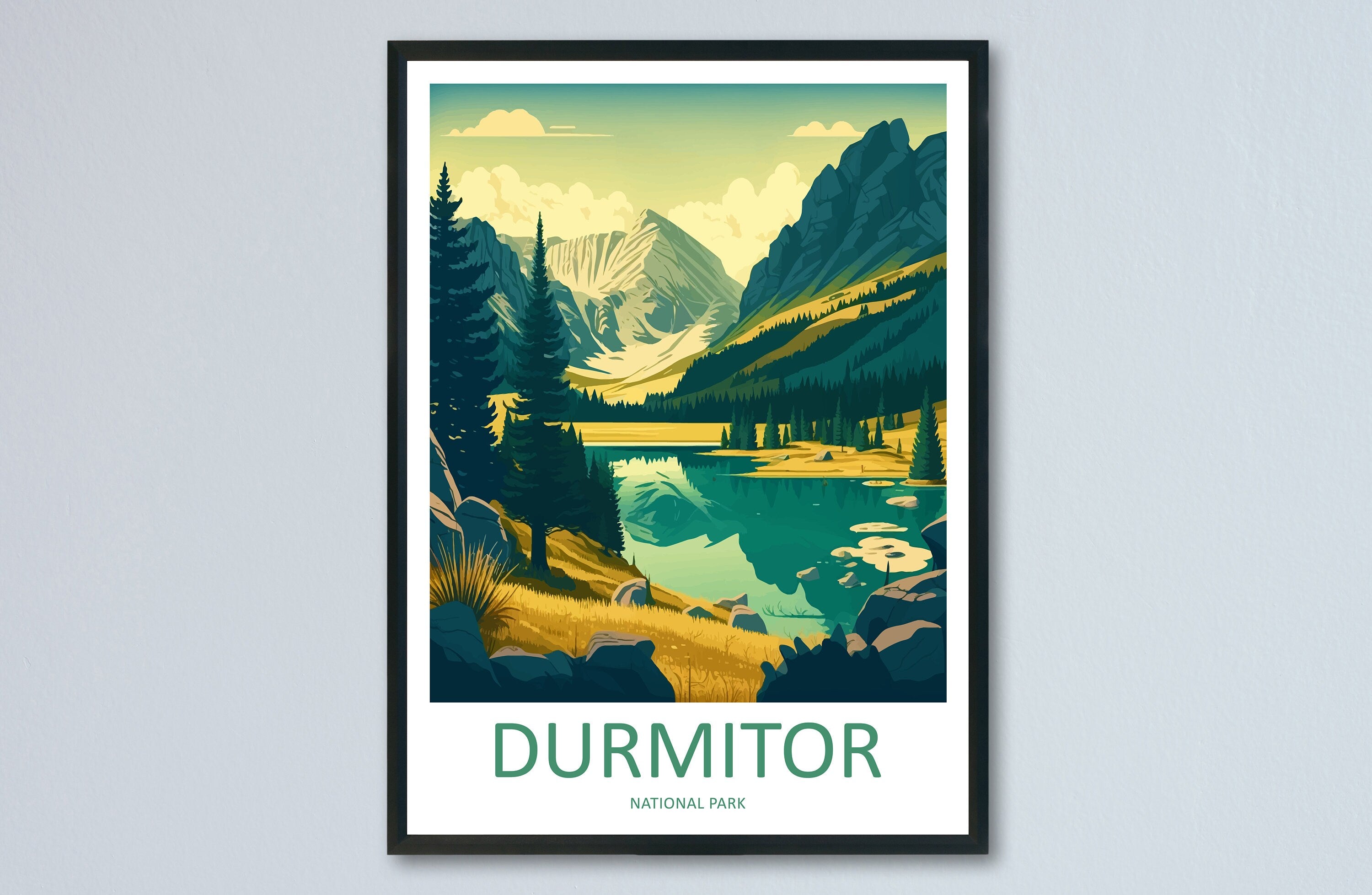 Durmitor National Park Travel Print Durmitor Home Décor National Park Art Print Montenegro Wall Print For National Park Gift Durmitor Poster