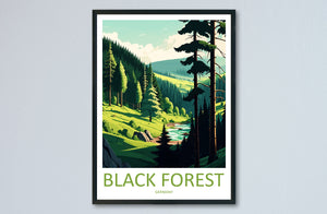 Black Forest Travel Print Black Forest Home Décor Germany Art Print Germany Black Forest Wall Print For Black Forest Gift For Germany Wall