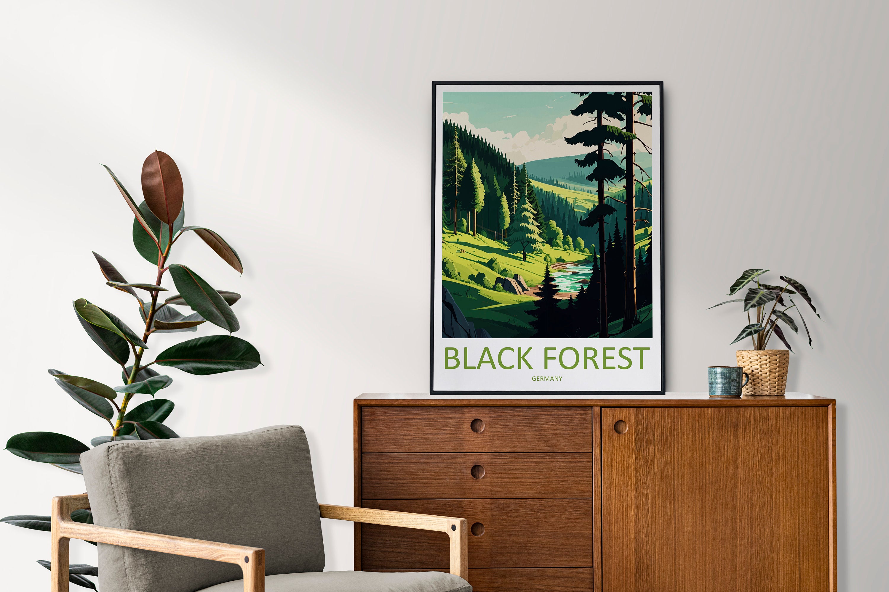 Black Forest Travel Print Black Forest Home Décor Germany Art Print Germany Black Forest Wall Print For Black Forest Gift For Germany Wall