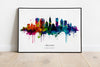 Orlando Watercolour Skyline Print Orlando Cityscape Orlando Home Décor Art Print Wall Art Orlando Print Orlando Skyline Watercolor Poster