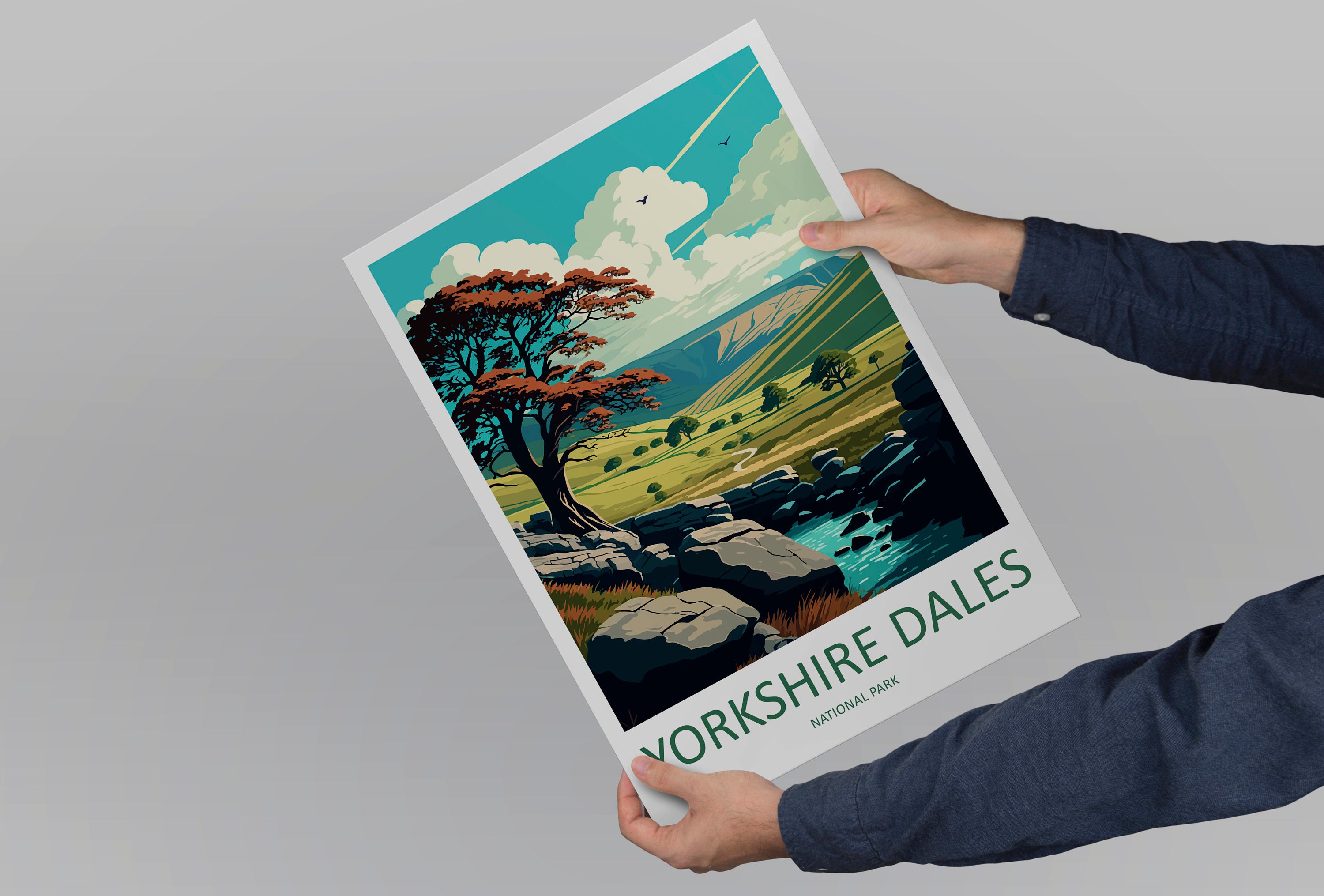 Yorkshire Dales Travel Print Wall Art Yorkshire Dales Wall Hanging Home Decor National Park Gift Yorkshire Dales Lovers National Park Wall