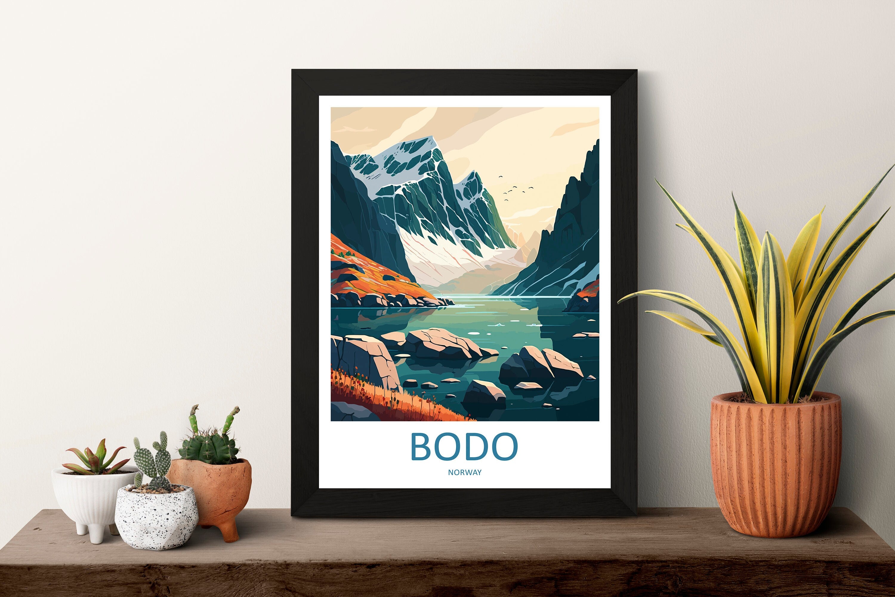 Bodo Travel Print Bodo Home Décor Norway Art Print Bodo Norwegian Wall Print For Bodo City Gift For Norwegian Wall Art Vestfjorden Poster