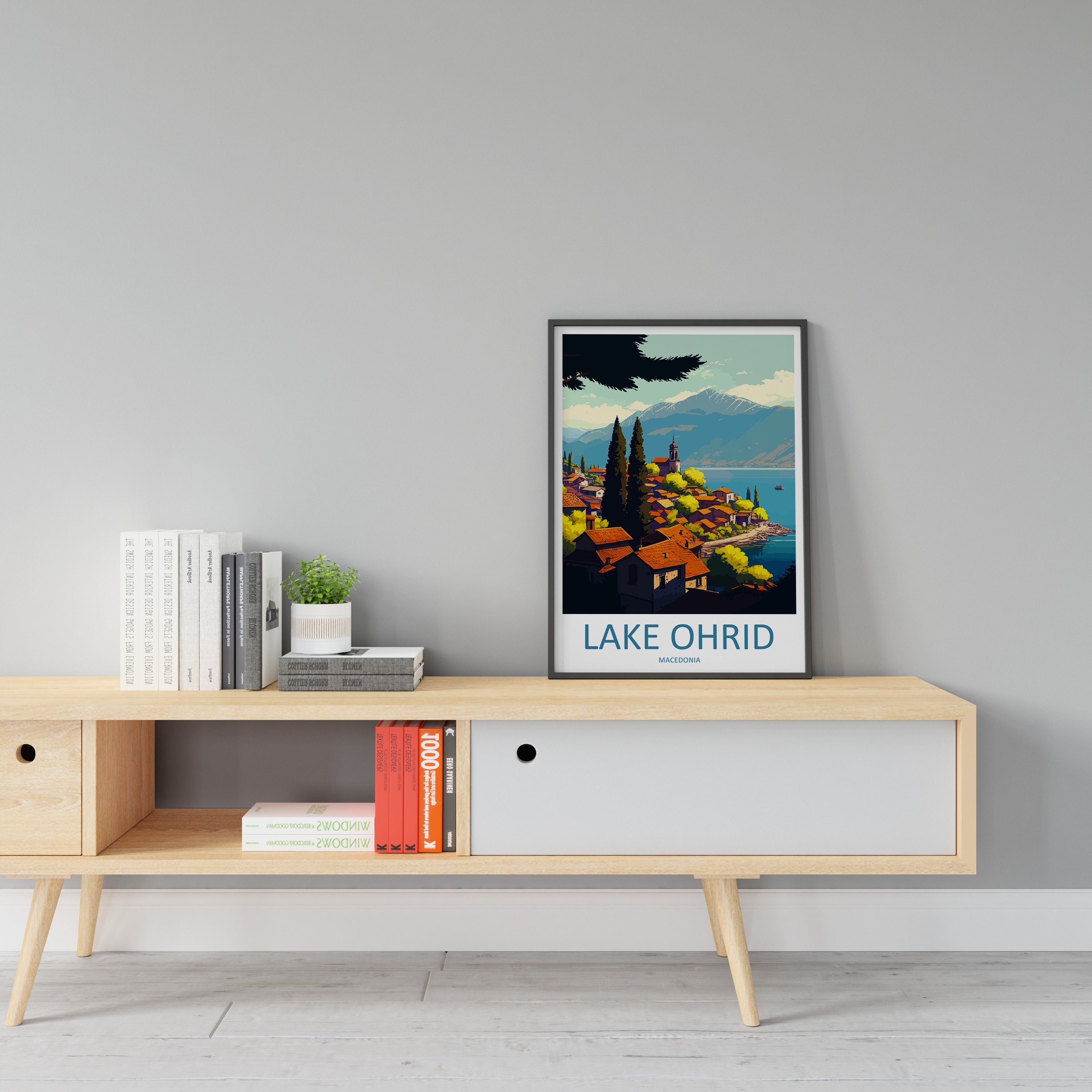 Ohrid Travel Print Ohrid Island Home Décor Lake Ohrid Art Print Church of Saint John Wall Print For Ohrid Gift For Macedonia Wall Theologian