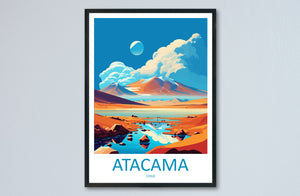 Atacama Desert Travel Print Wall Art Atacama Desert Wall Hanging Home Decoration Atacama Desert Gift Art Lovers Wall Art Print Art Atacama