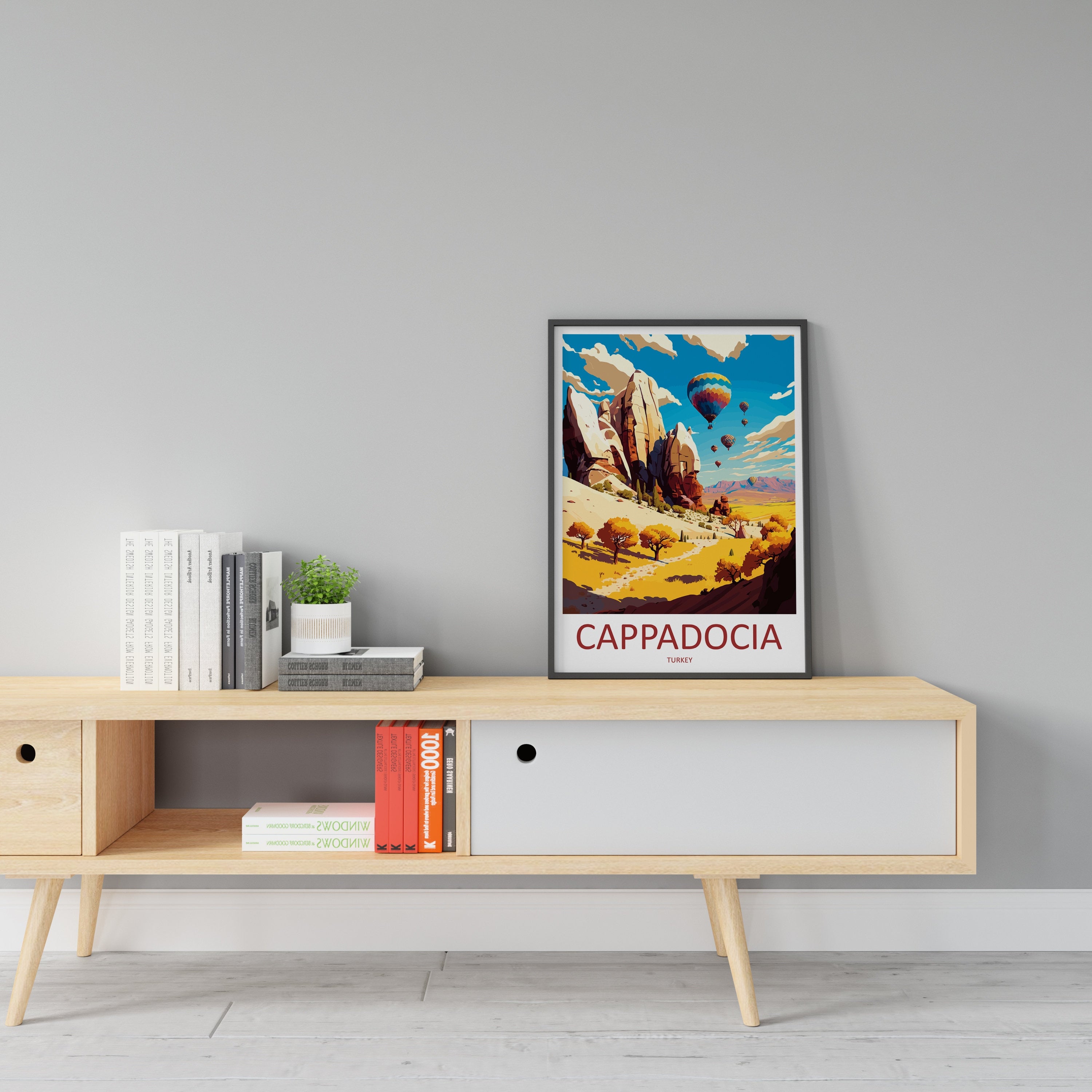 Cappadocia Travel Print Wall Art Cappadocia Wall Hanging Home Decoration Cappadocia Gift Art Lovers Wall Art Print Art Cappadocia Wall Print