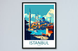 Istanbul Travel Print Wall Art Istanbul Wall Hanging Home Decoration Istanbul Gift Art Lovers Wall Art Print Art Istanbul Wall Print Turkey