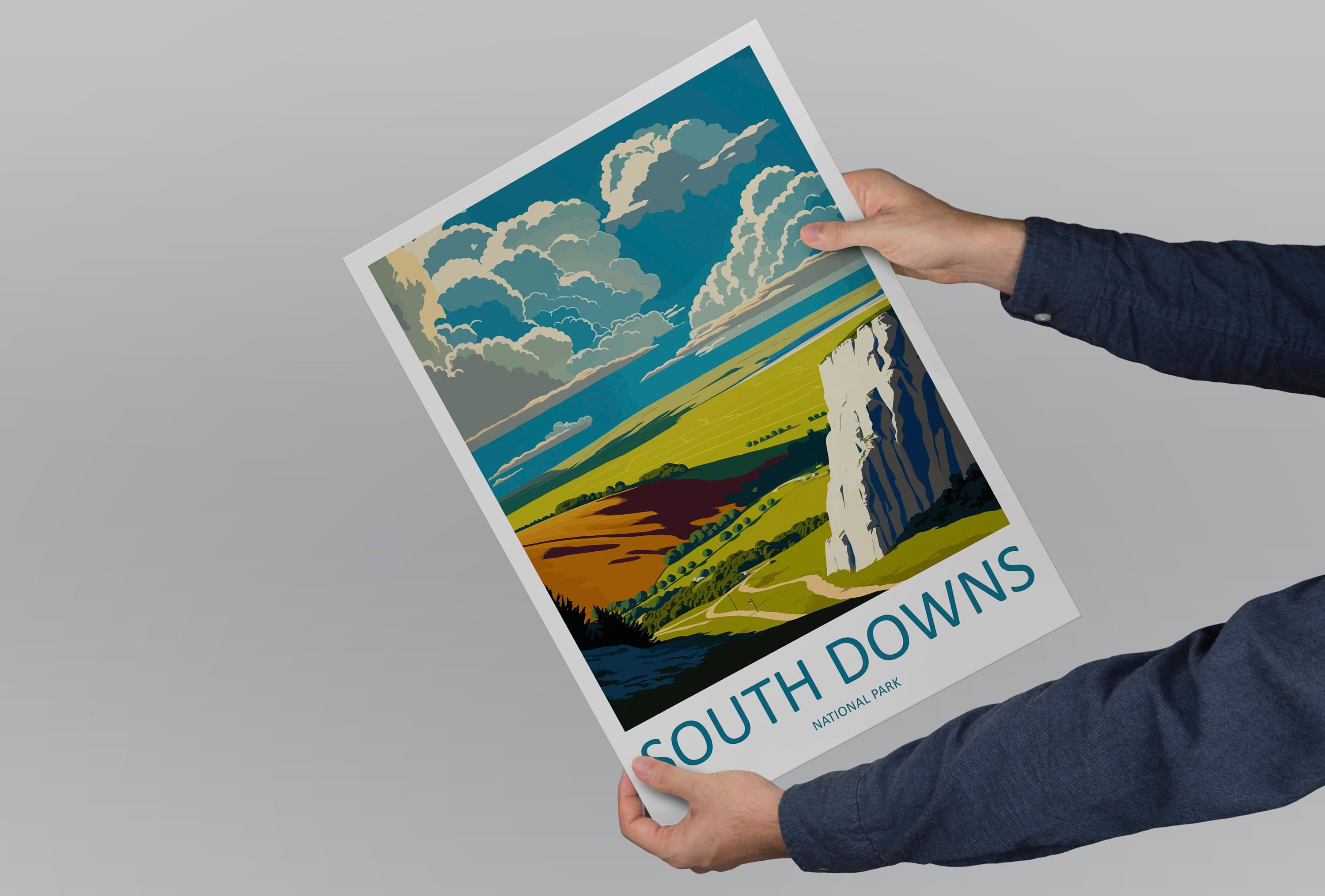 South Downs Travel Print Wall Art South Downs Wall Hanging Home Decor National Park Gift South Downs Lovers National Park Wall South Downs