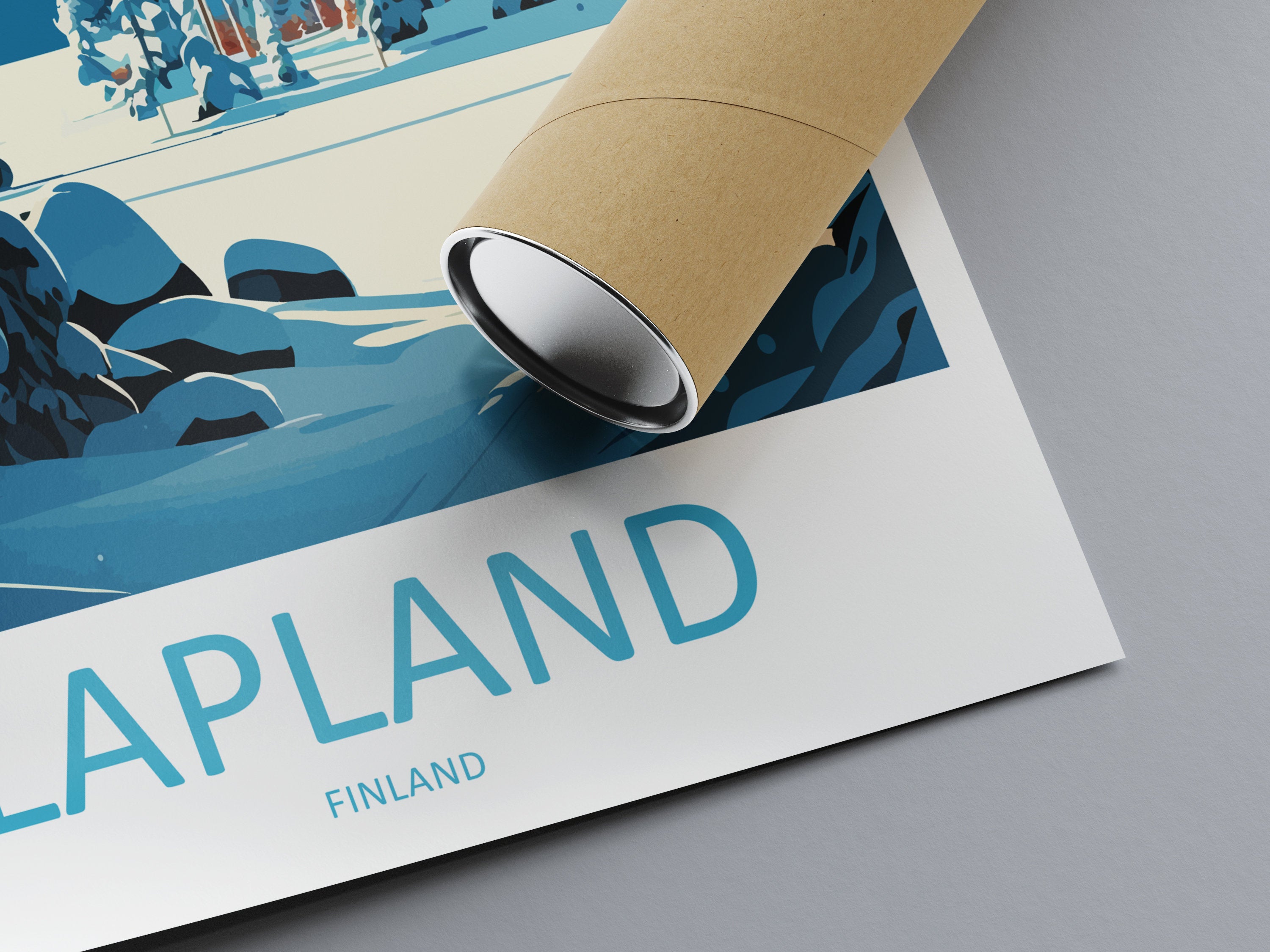 Lapland Travel Print Lapland Home Décor Finland Island Art Print Lapland Wall Print For Finland Gift Wall Hanging Lapland Artwork Décor