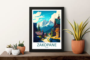 Zakopane Travel Print Zakopane Home Décor Poland Art Print Polish Wall Print For Zakopane Gift Wall Hanging Zakopane Artwork Décor