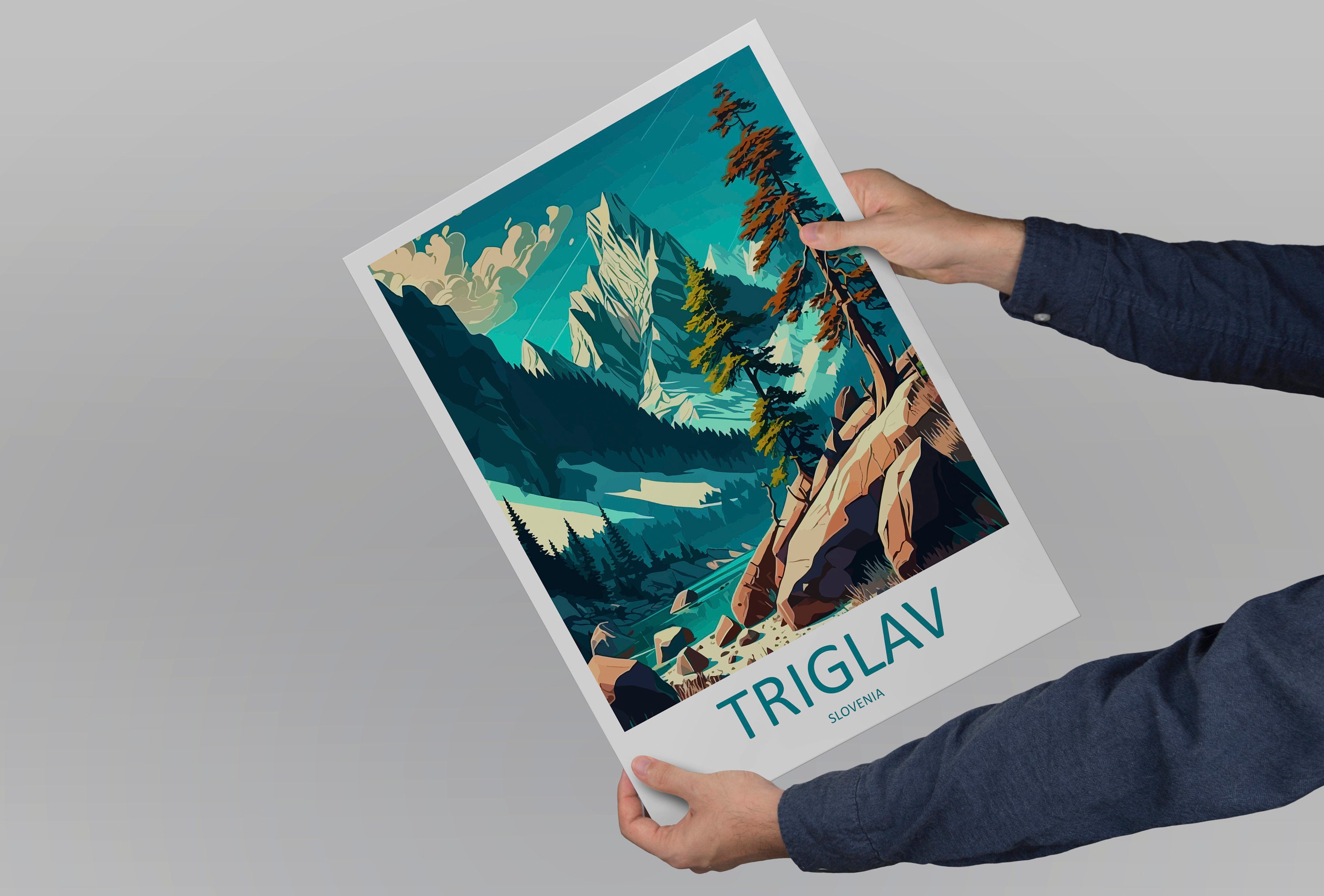 Triglav Travel Print Triglav Home Décor Slovenia Art Print Triglav Wall Print For Triglav Gift Wall Hanging Triglav Artwork Décor Hanging