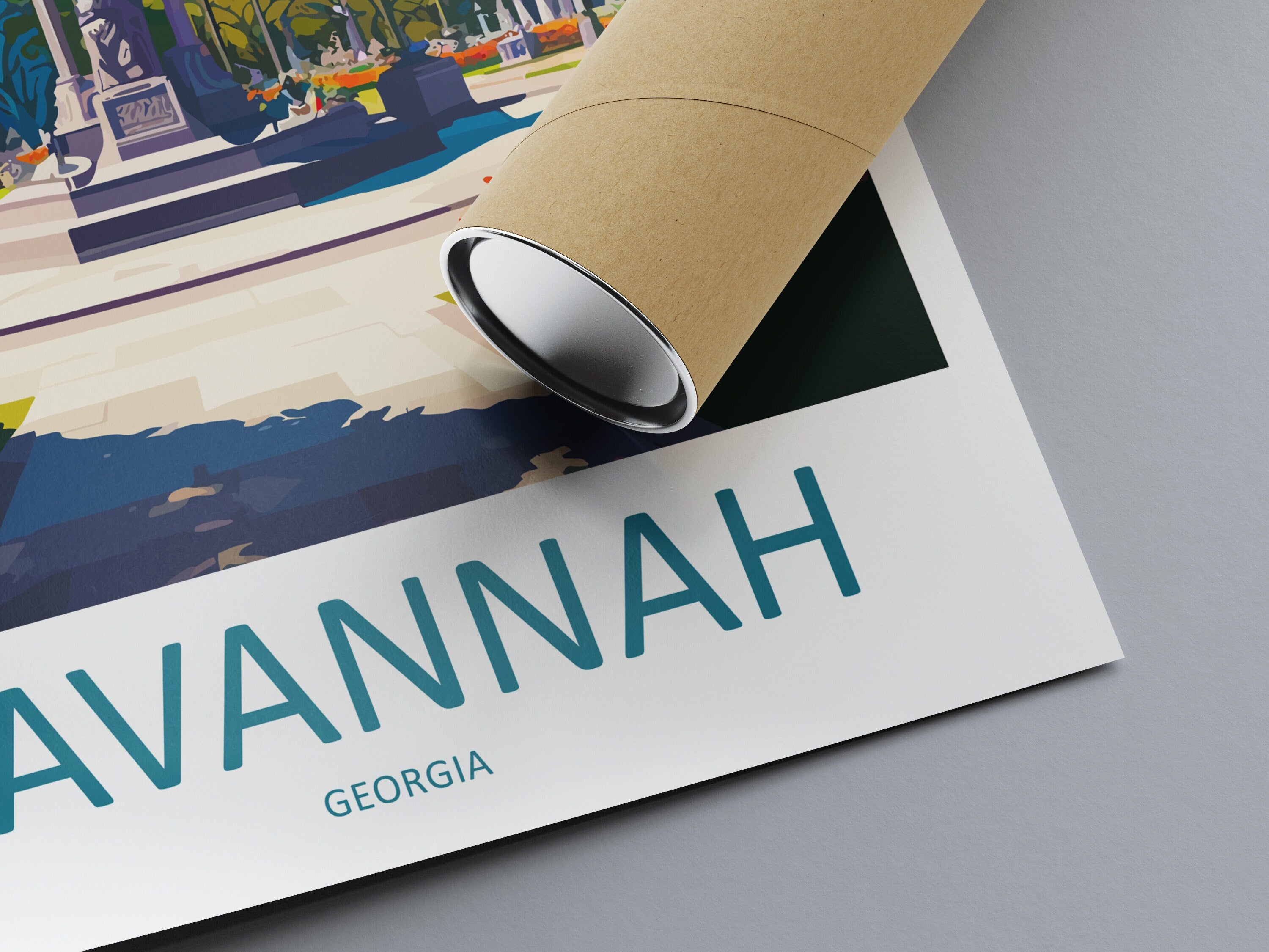 Savannah Travel Print Savannah Home Décor Georgia Art Print Savannah Wall Print For Savannah Gift Wall Hanging Savannah Artwork Décor