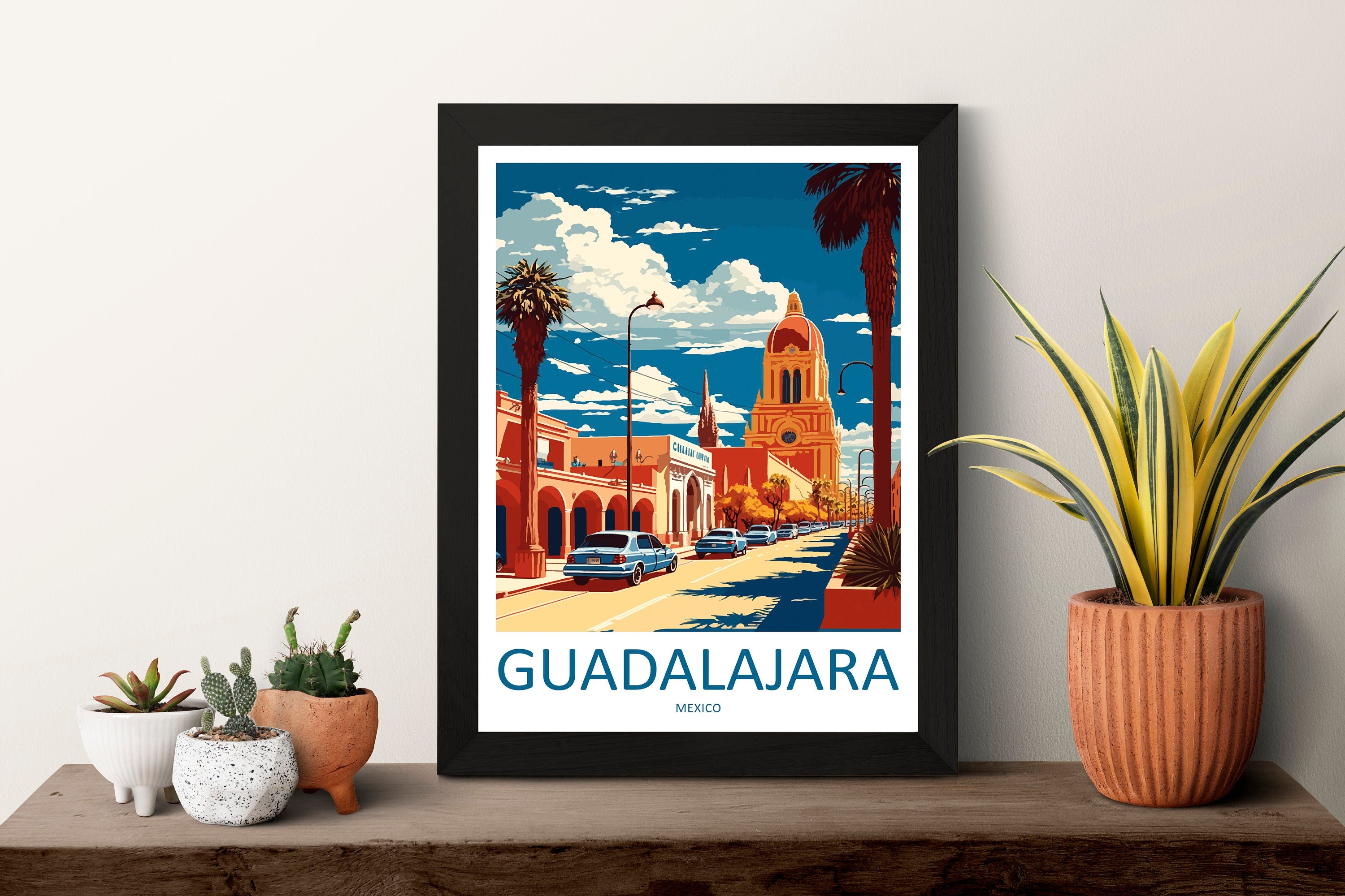 Guadalajara Travel Print Wall Art Guadalajara Wall Hanging Home Decoration Guadalajara Gift Art Lovers Wall Art Print Art Guadalajara Decor