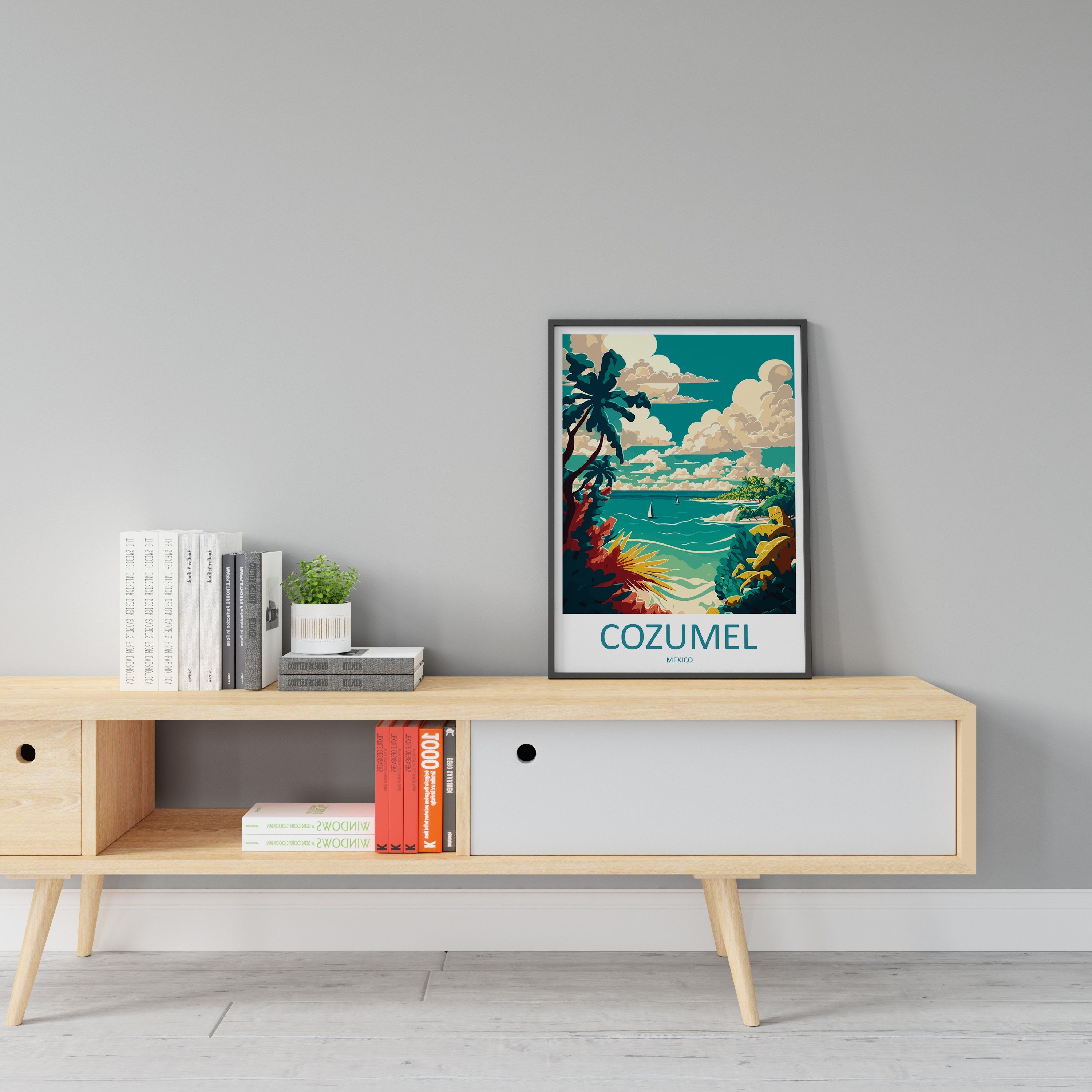 Cozumel Travel Print Wall Art Cozumel Wall Hanging Home Decoration Cozumel Gift Art Lovers Wall Art Print Art Cozumel Wall Hanging Poster