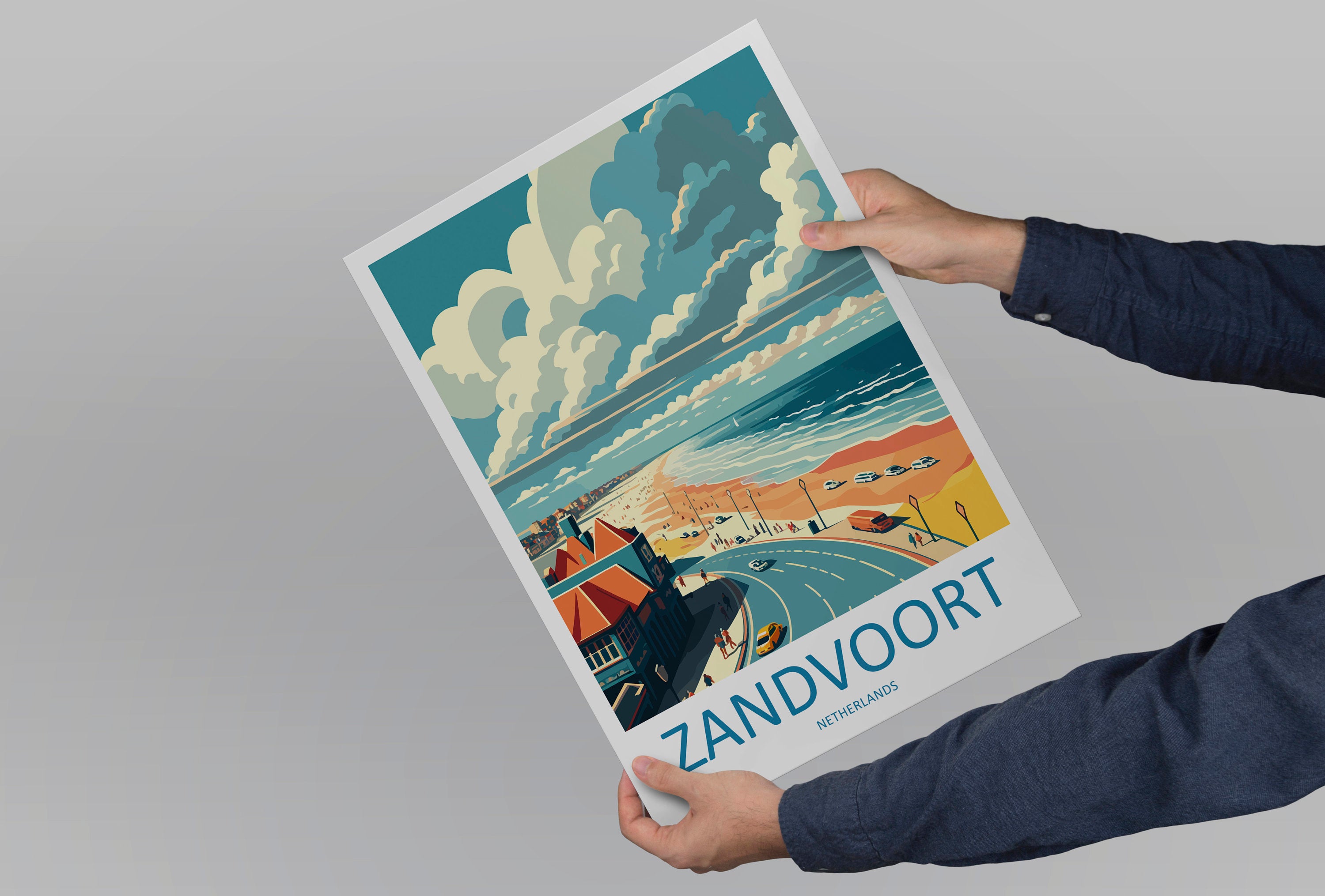 Zandvoort Travel Print Wall Art Zandvoort Wall Hanging Home Decoration Zandvoort Gift Art Lovers Wall Art Print Art Zandvoort Wall Hanging