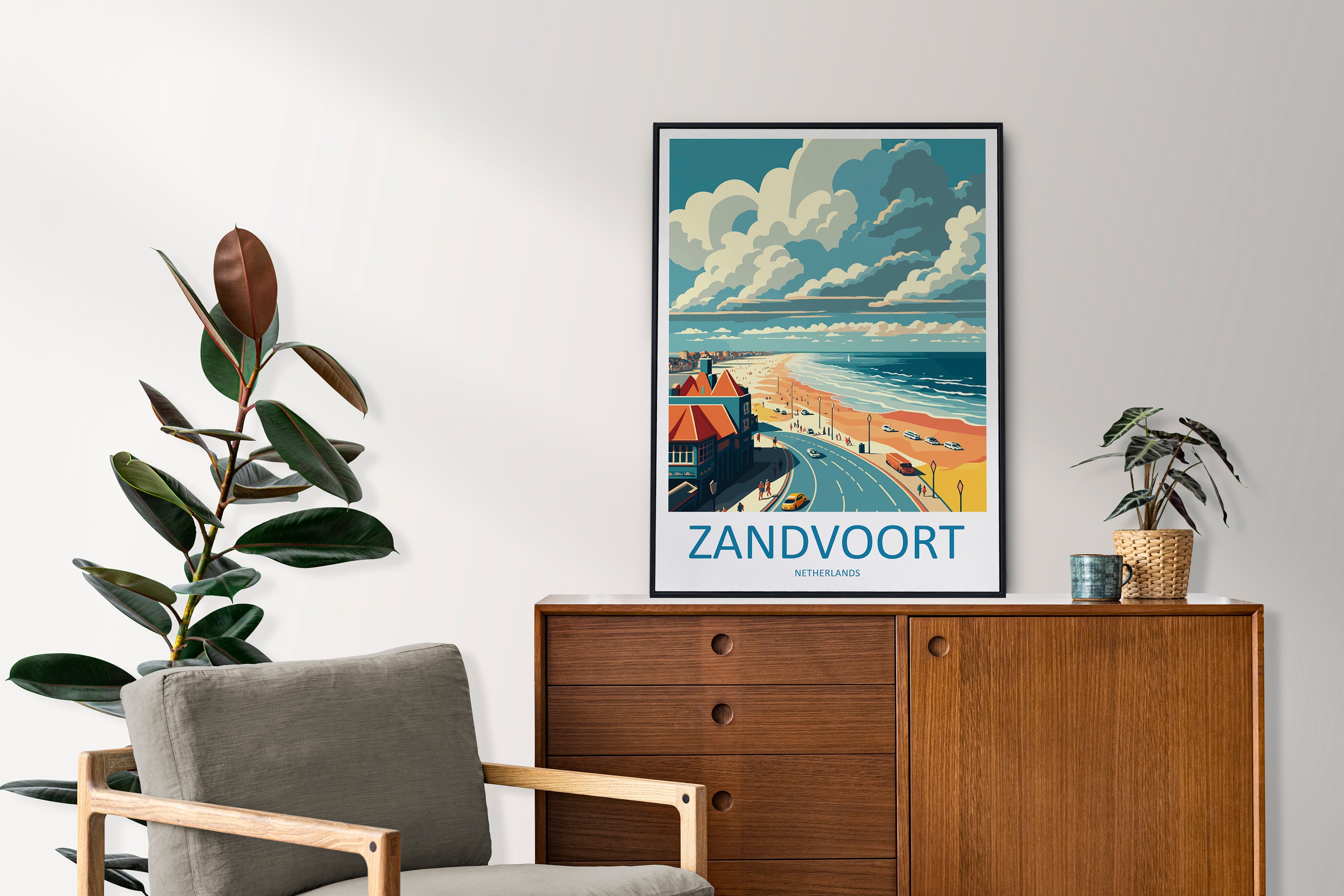 Zandvoort Travel Print Wall Art Zandvoort Wall Hanging Home Decoration Zandvoort Gift Art Lovers Wall Art Print Art Zandvoort Wall Hanging