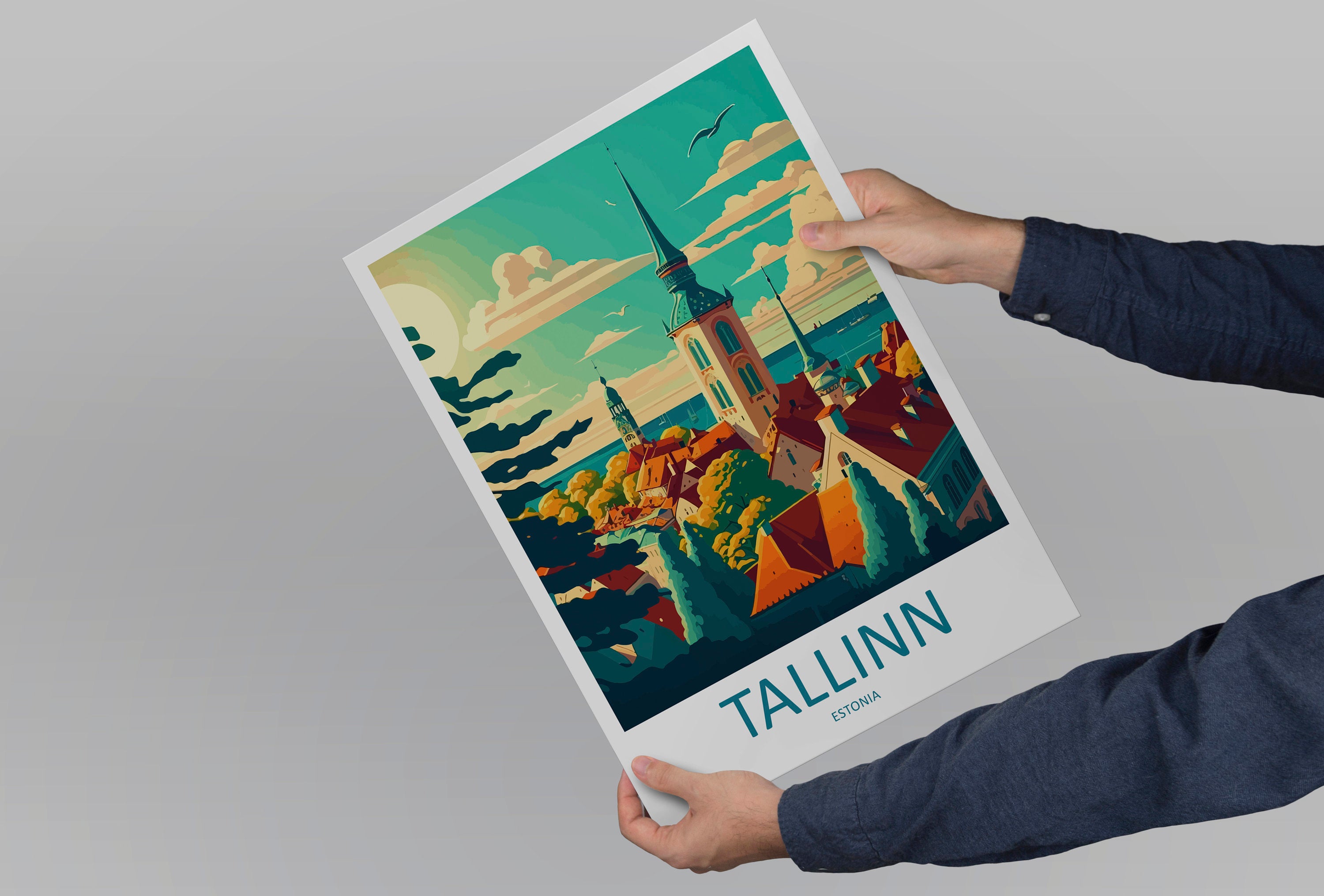 Tallinn Travel Print Tallinn Home Décor Estonia Art Print Tallinn Wall Print For Estonia Gift Wall Hanging Estonia Artwork Décor Poster