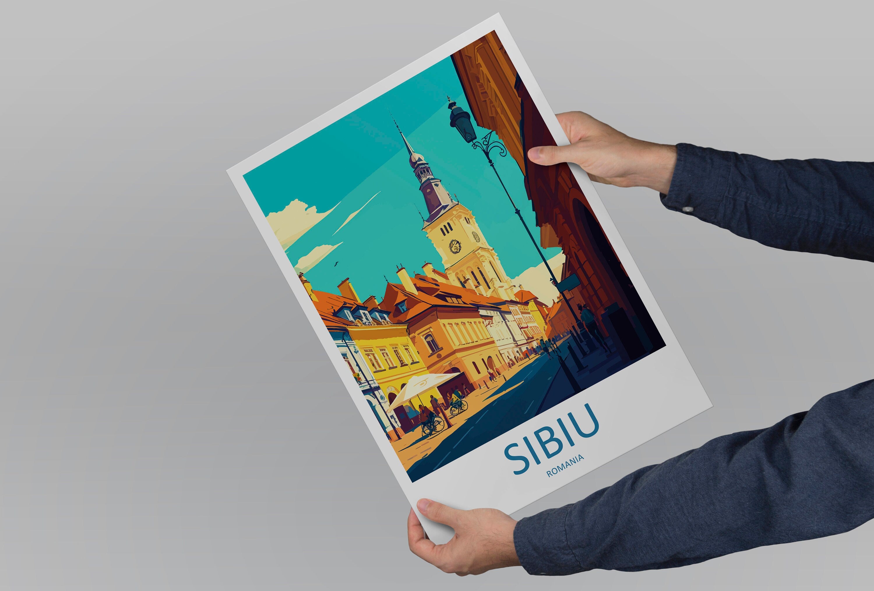 Sibui Travel Print Sibui Home Décor Romania Art Print Sibui Wall Print For Romania Gift Wall Hanging Sibui Artwork Décor Poster Sibui Print