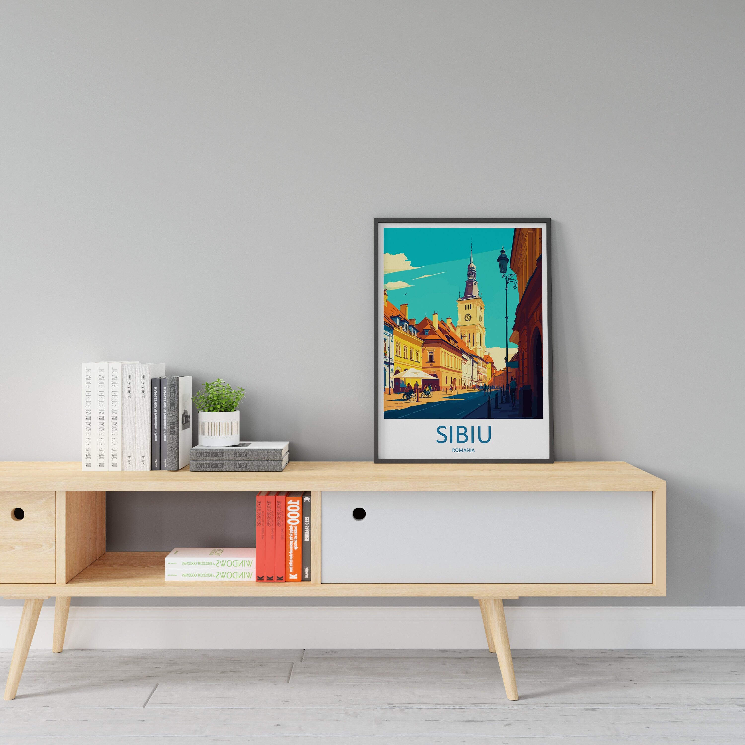 Sibui Travel Print Sibui Home Décor Romania Art Print Sibui Wall Print For Romania Gift Wall Hanging Sibui Artwork Décor Poster Sibui Print