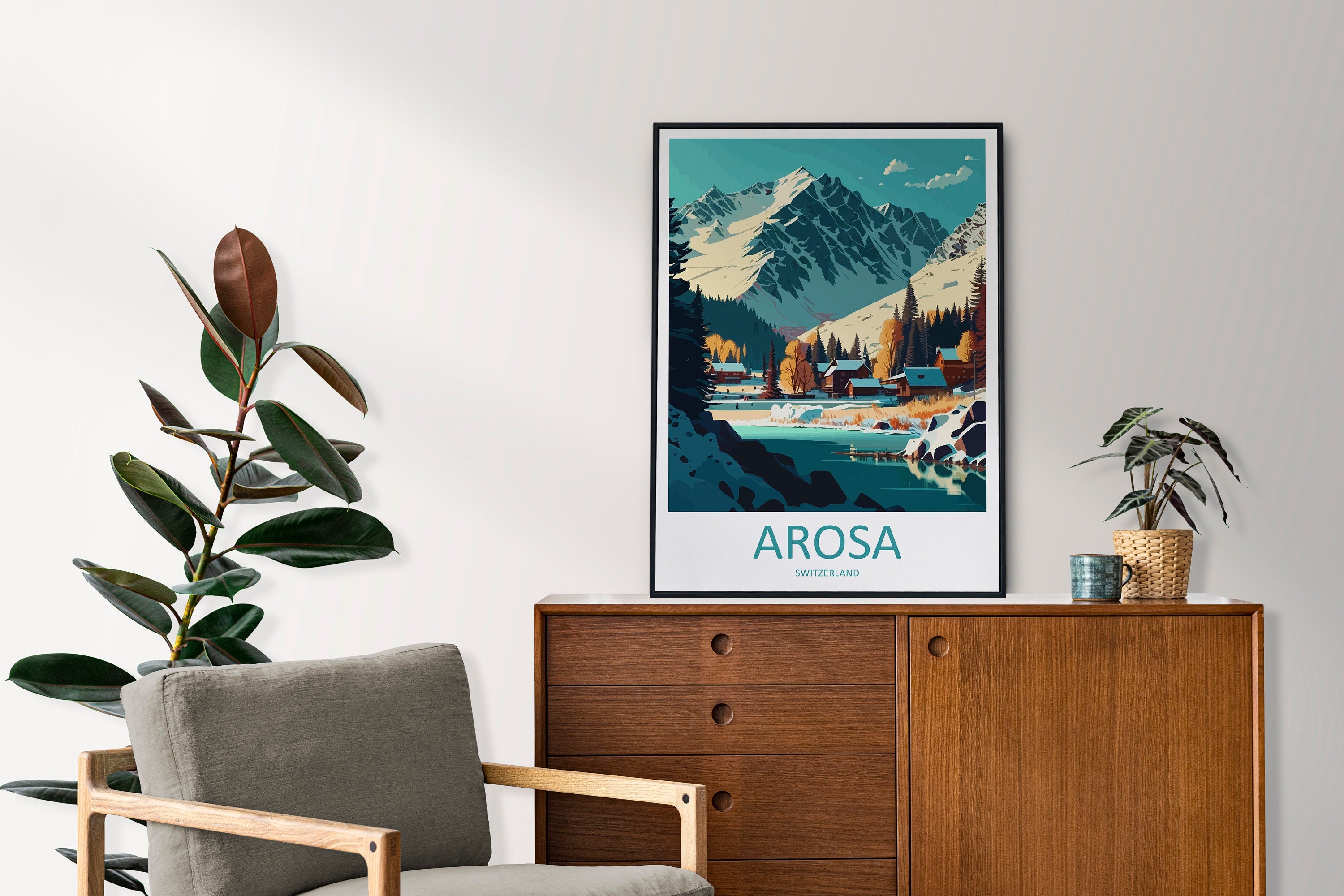 Arosa Print Arosa Home Décor Switzerland Art Print Arosa Wall Print For Switzerland Gift Wall Hanging Arosa Swiss Home Decor Arosa Artwork