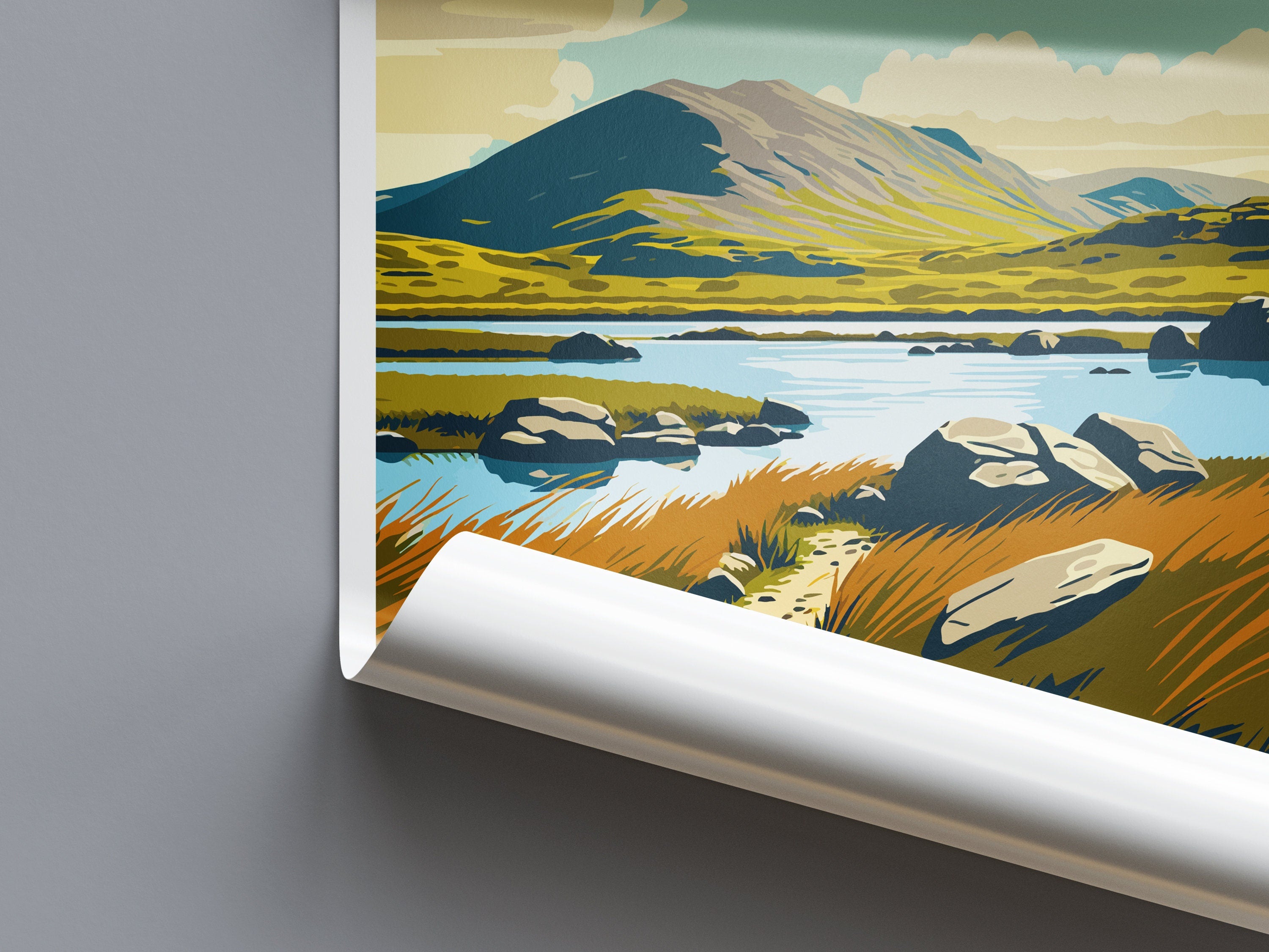 Connemara Travel Print Wall Art Connemara Wall Hanging Home Decoration Connemara Gift Art Lovers Wall Art Print Art Connemara Ireland Print