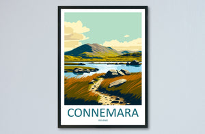 Connemara Travel Print Wall Art Connemara Wall Hanging Home Decoration Connemara Gift Art Lovers Wall Art Print Art Connemara Ireland Print