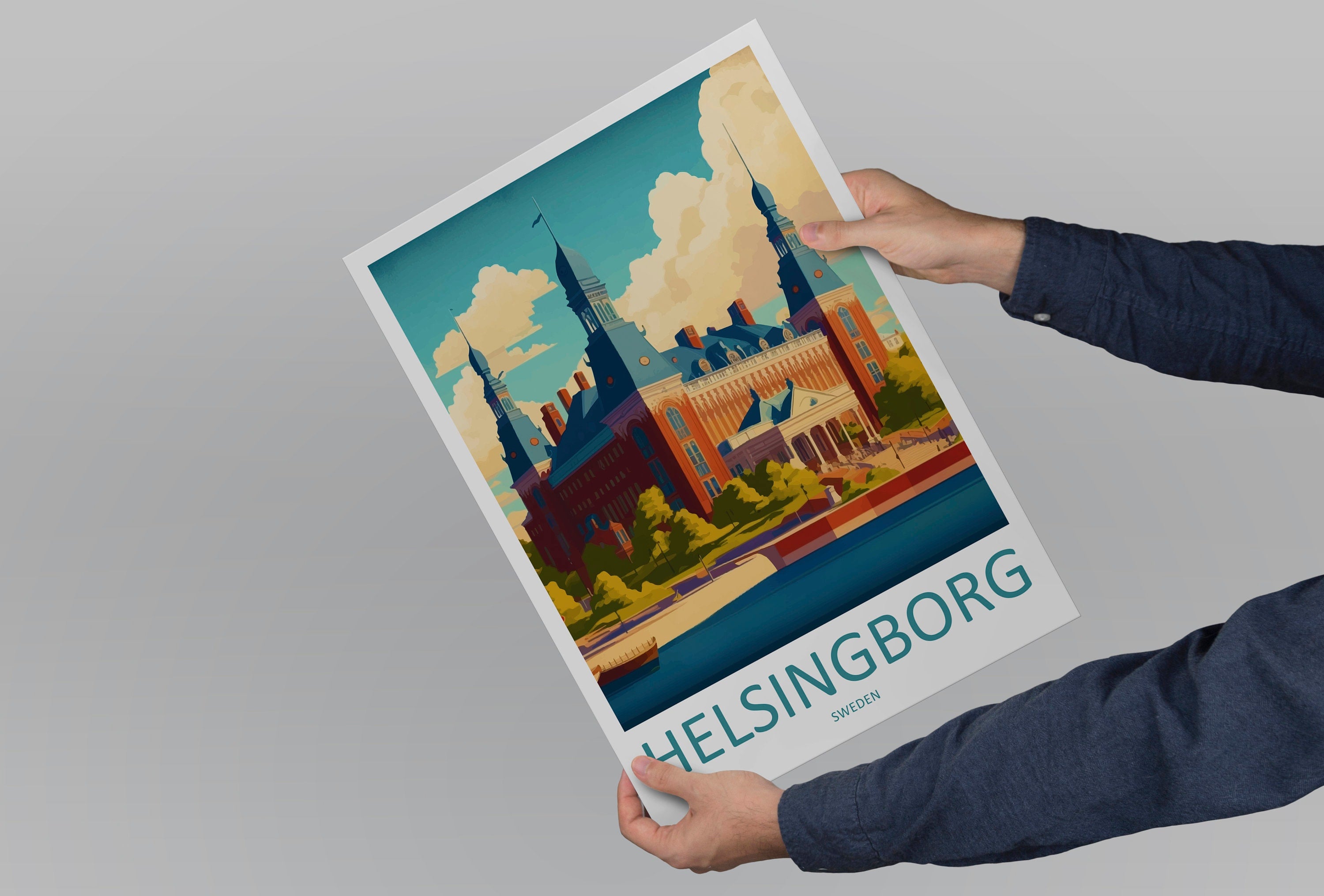 Helsingborg Print Helsingborg Home Décor Sweden Art Print Helsingborg Wall Print For Sweden Gift Wall Hanging Helsingborg Home Decor Artwork