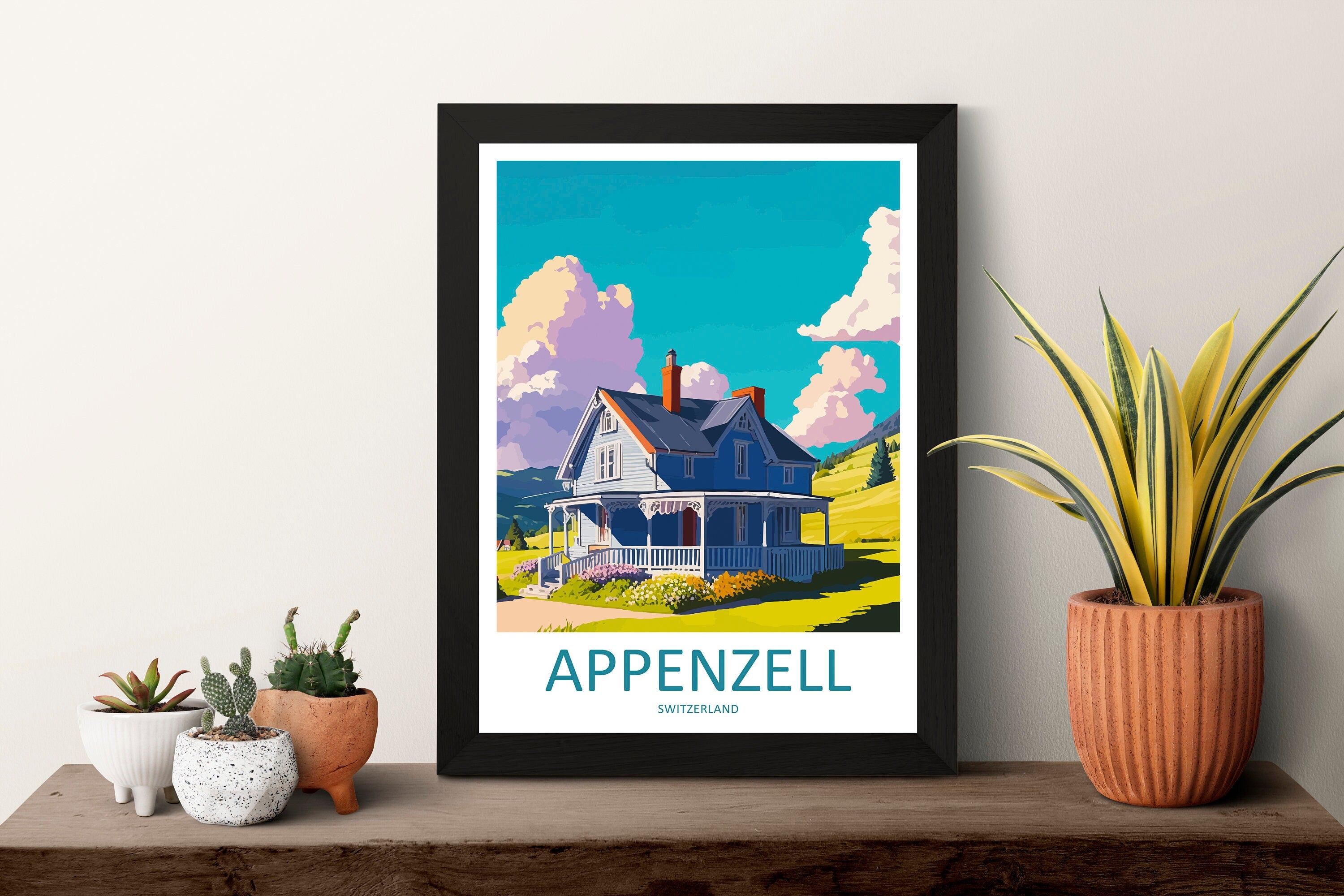 Appenzell Print Appenzell Home Décor Switzerland Art Print Appenzell Wall Print For Switzerland Gift Wall Hanging Appenzell Home Décor Art