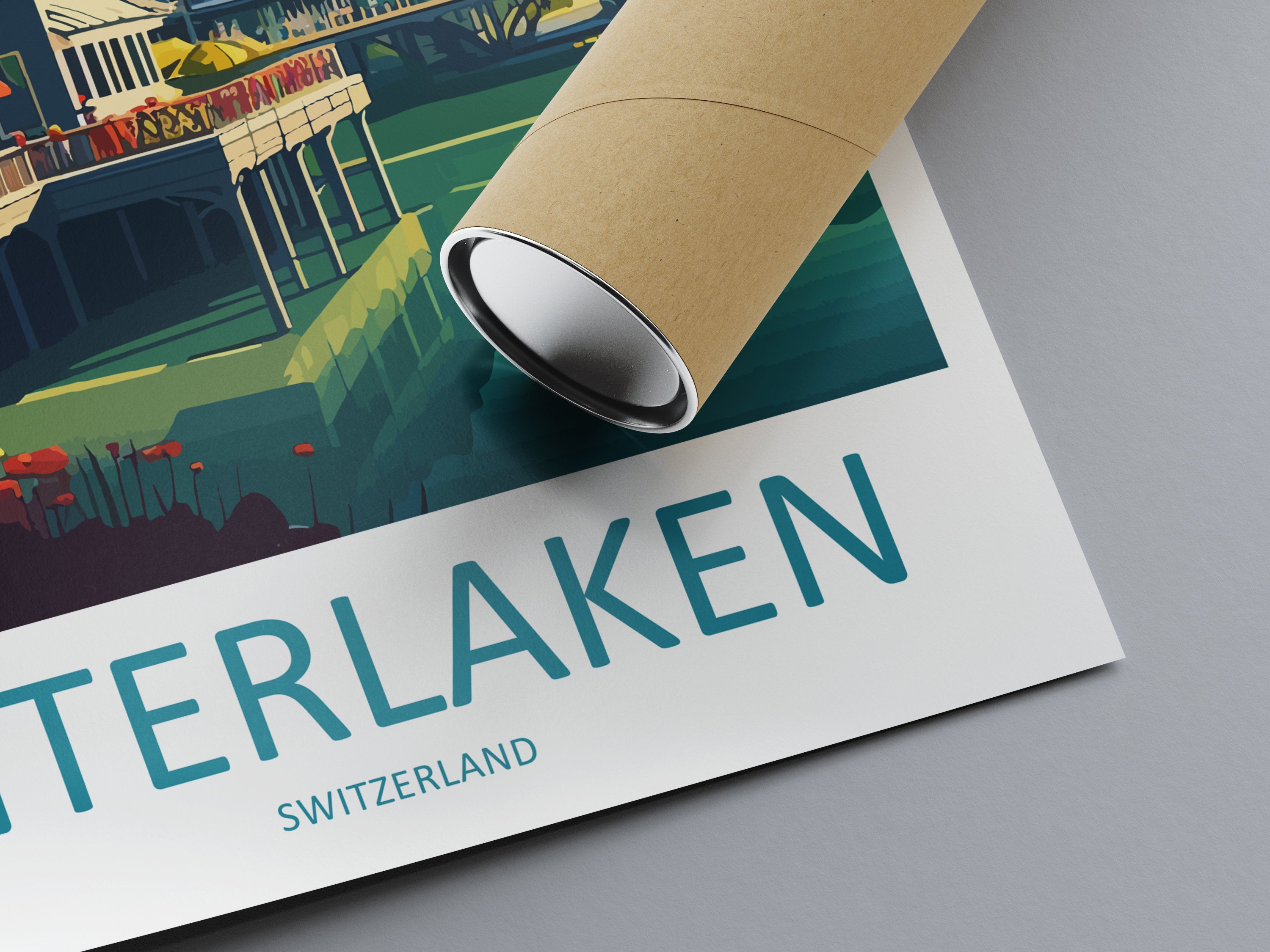 Interlaken Print Interlaken Home Décor Switzerland Art Print Interlaken Wall Print For Switzerland Gift Wall Hanging Interlaken Home Décor