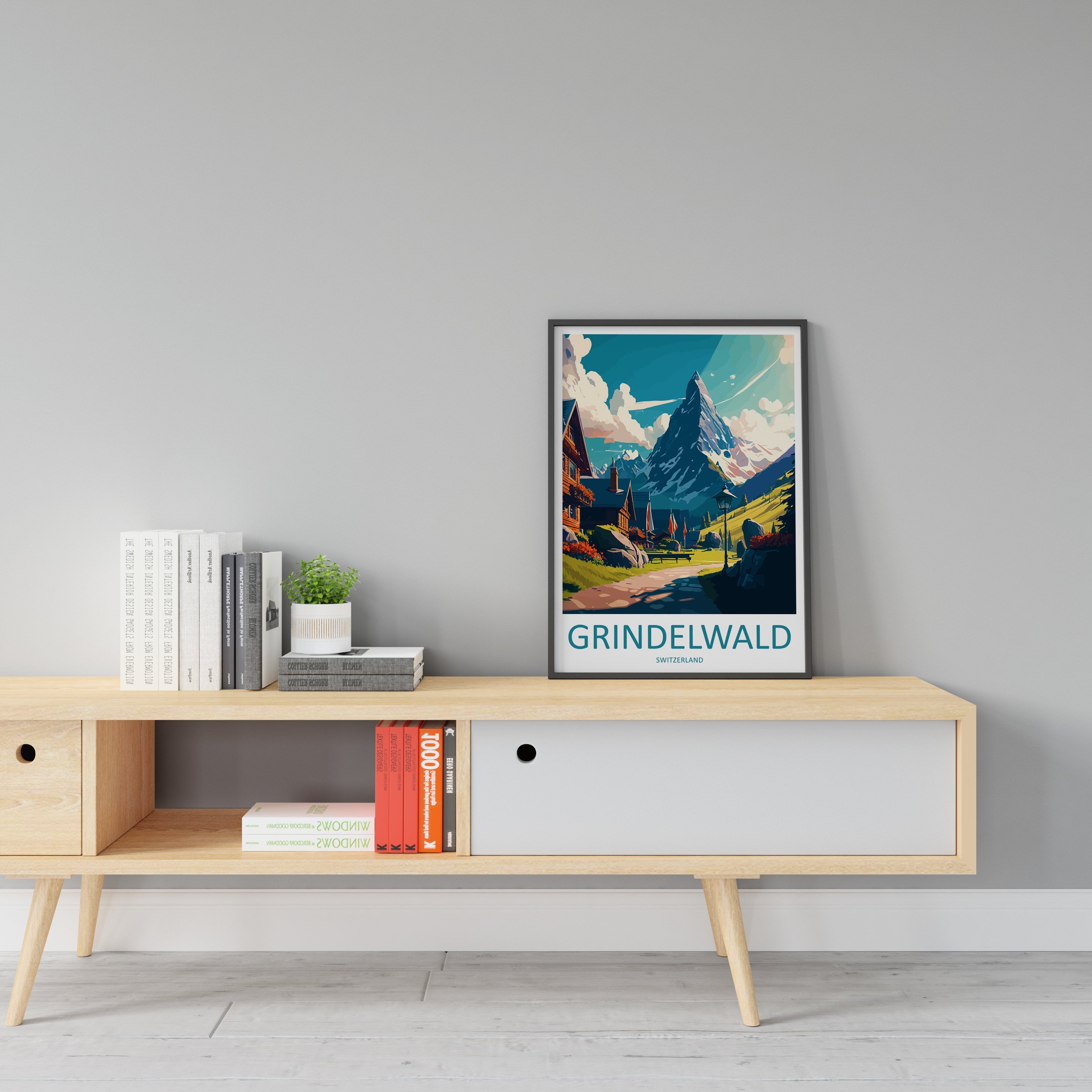 Grindelwald Print Grindelwald Home Décor Switzerland Art Print Grindelwald Wall Print For Switzerland Gift Wall Hanging Grindelwald Home Art