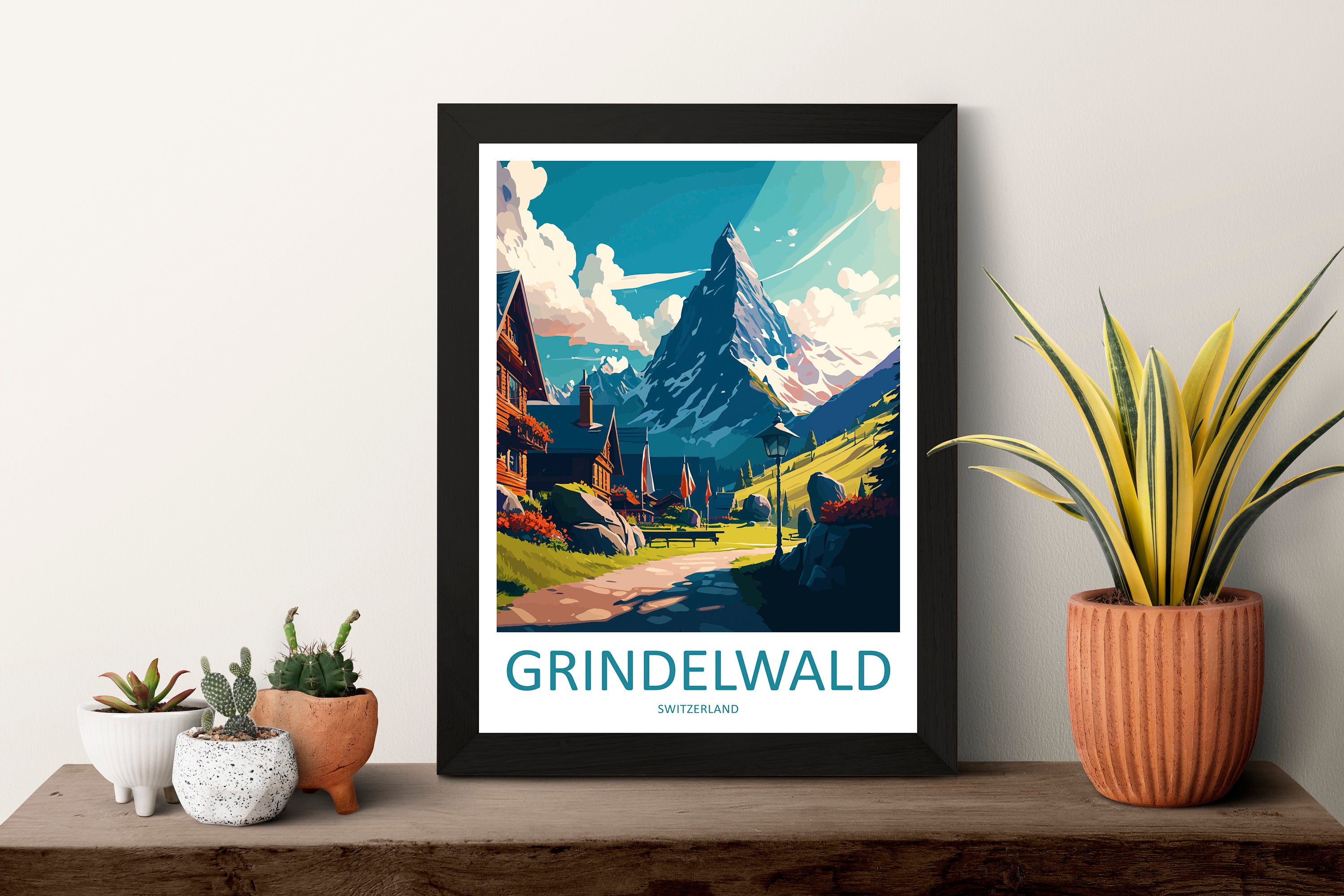 Grindelwald Print Grindelwald Home Décor Switzerland Art Print Grindelwald Wall Print For Switzerland Gift Wall Hanging Grindelwald Home Art