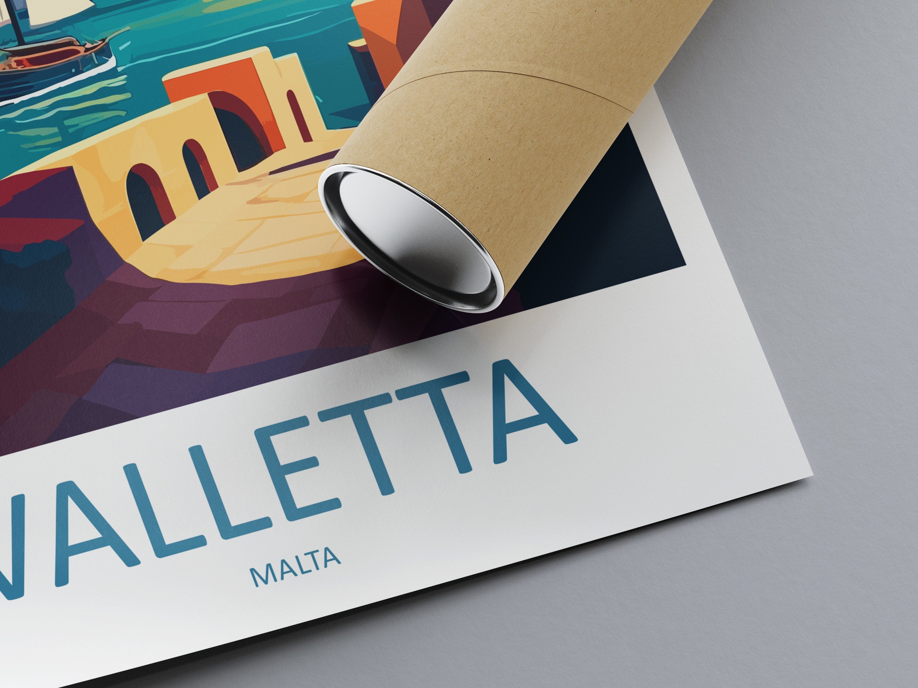 Valletta Travel Print Valletta Malta Home Décor Malta Art Print Valletta Wall Print For Malta Valletta Gift For Malta Wall Wall Hanging Art