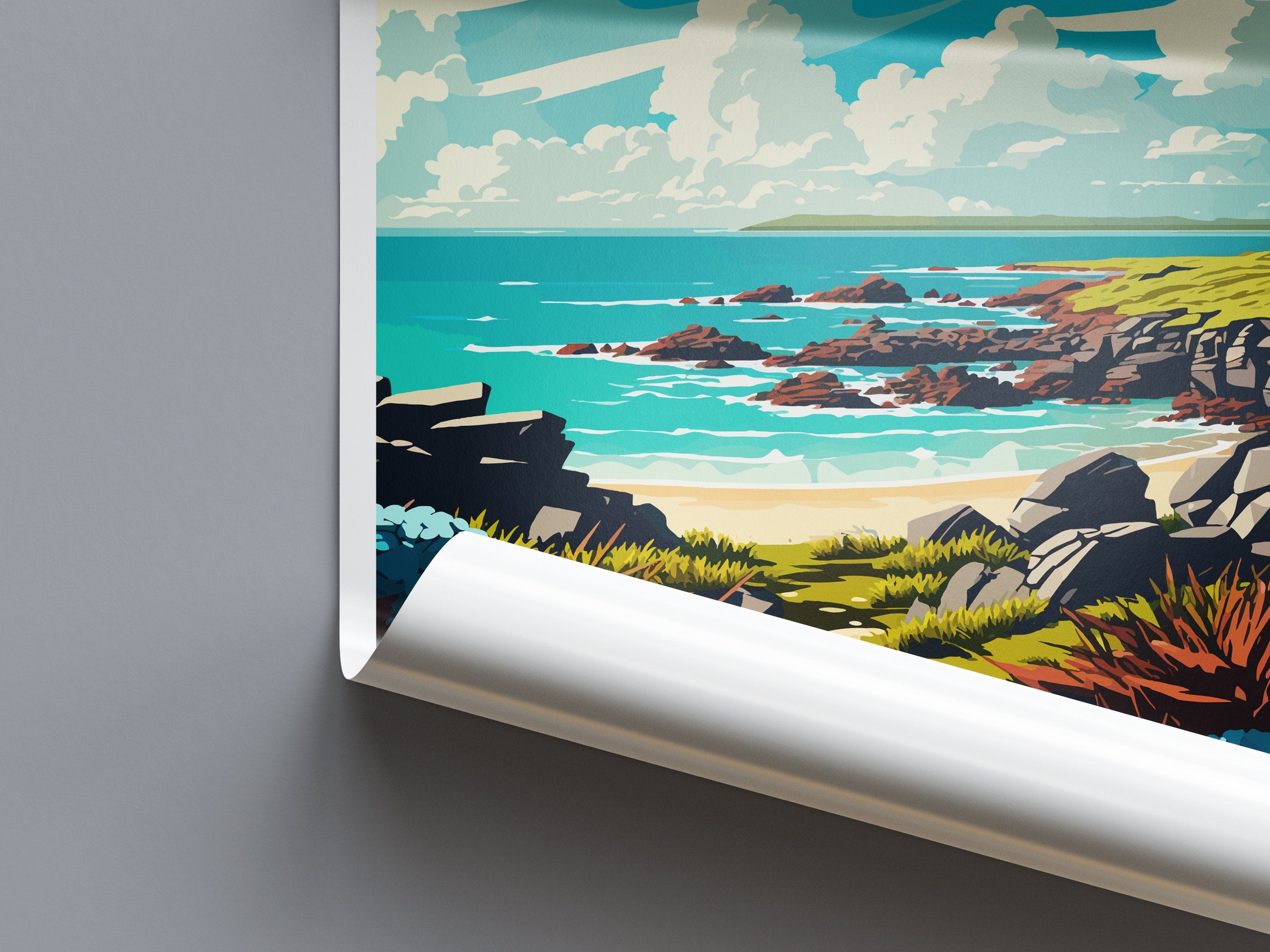 Phillip Island Travel Print Wall Art Phillip Island Wall Hanging Home Décor Phillip Island Gift Art Lovers Wall Art Australia Travel Print