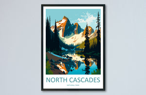 North Cascades Print North Cascades Home Décor National Park Art Print North Cascades Wall Print For Park Gift Wall Hanging North Cascades