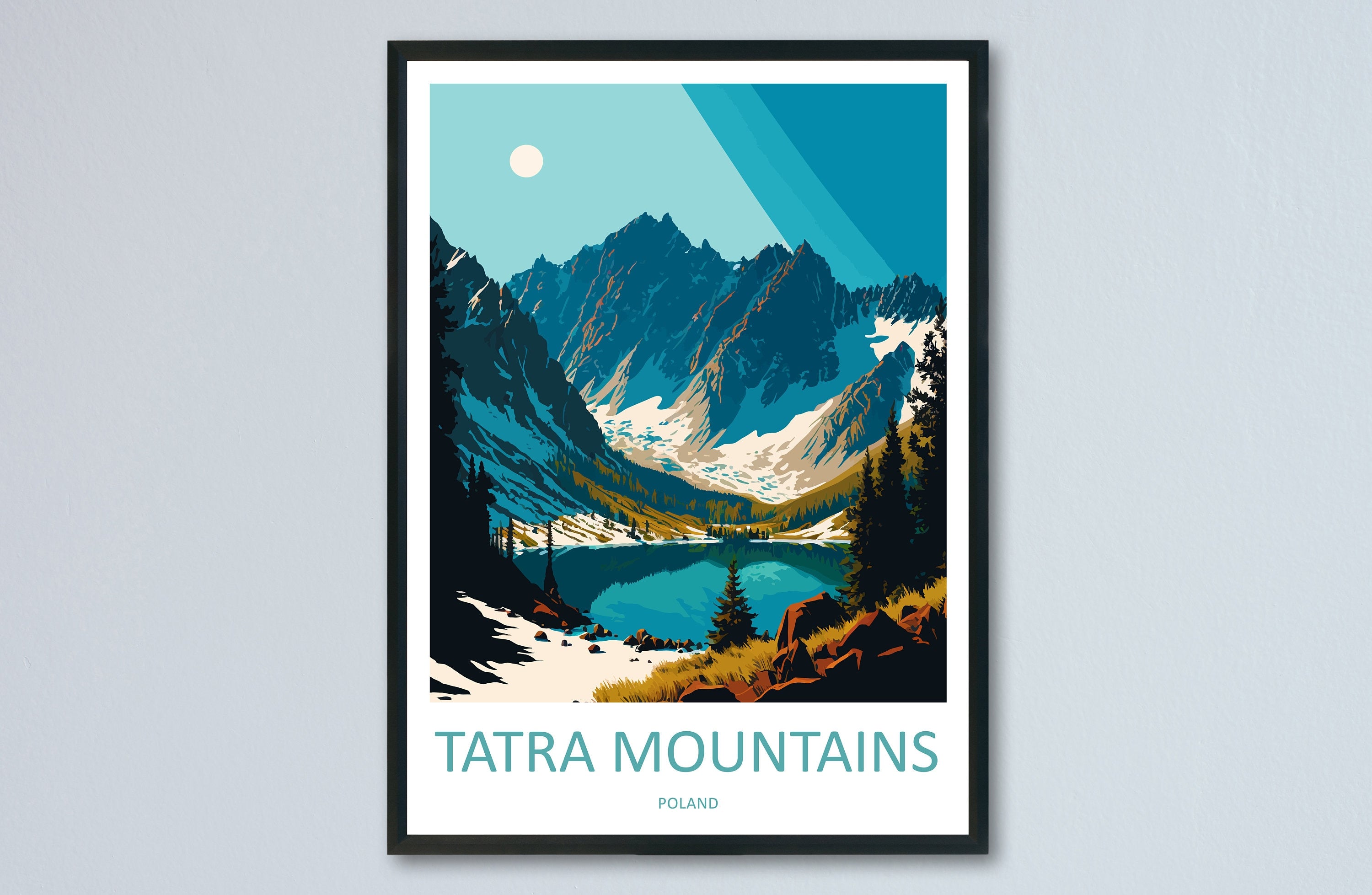 Tatra Mountains Print Tatra Home Decor Landscape Art Print Tatra Wall Art for Nature Enthusiast Gift Wall Hanging Tatra Poland Wall Art