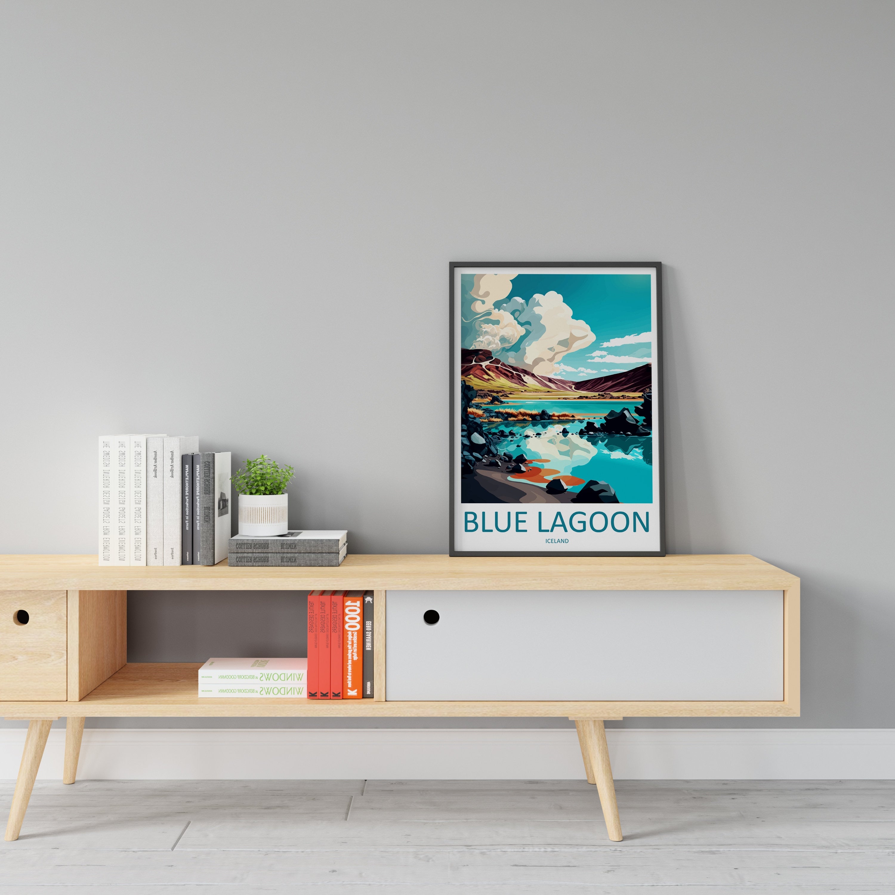 Blue Lagoon Travel Print Wall Art Blue Lagoon Wall Hanging Home Décor Blue Lagoon Gift Art Lovers Iceland Art Lover Gift Blue Lagoon Decor