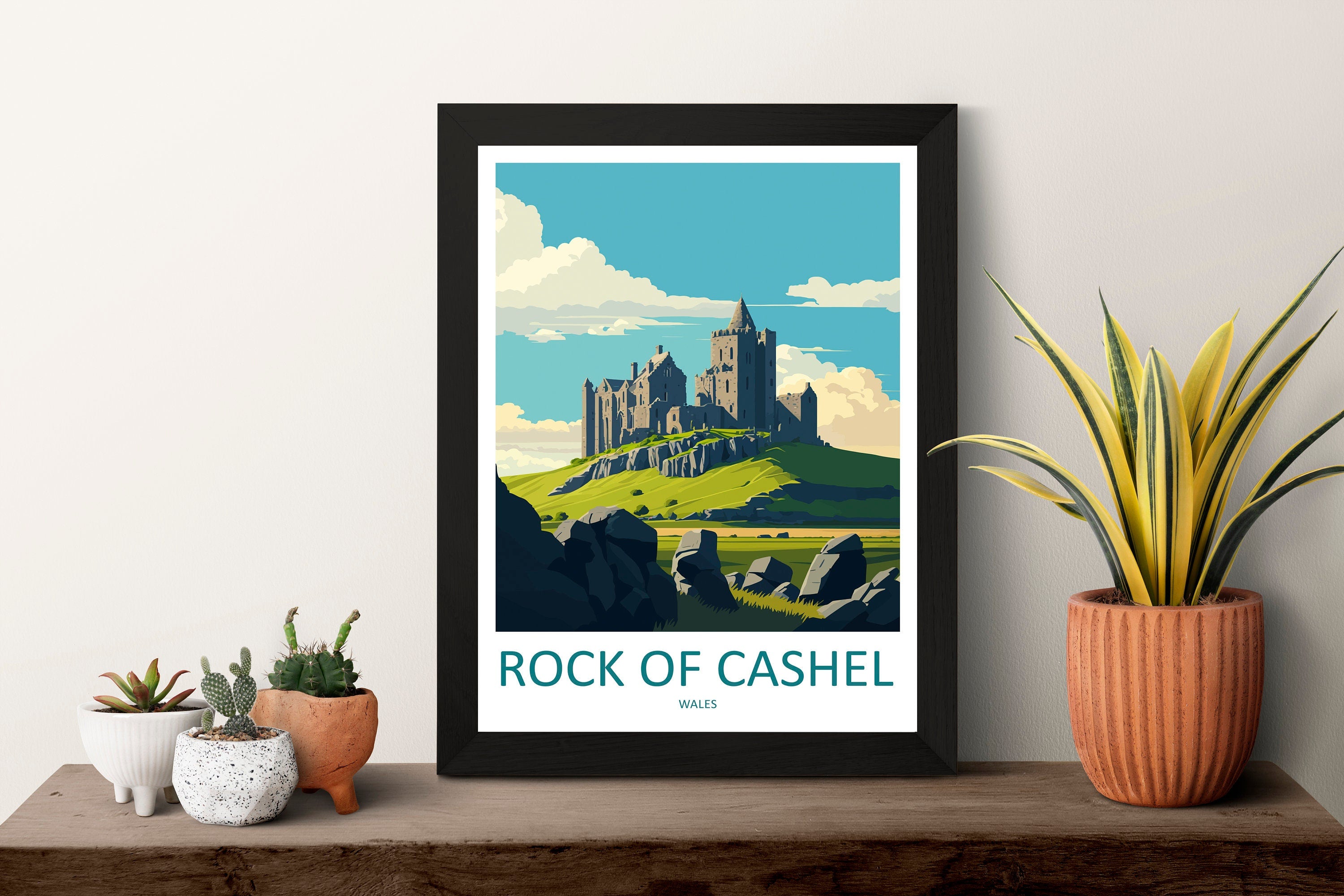 Rock of Cashel Print Rock of Cashel Home Decor Landscape Art Print Rock of Cashel Wall Art for Ireland Enthusiast Gift Wall Hanging Poster