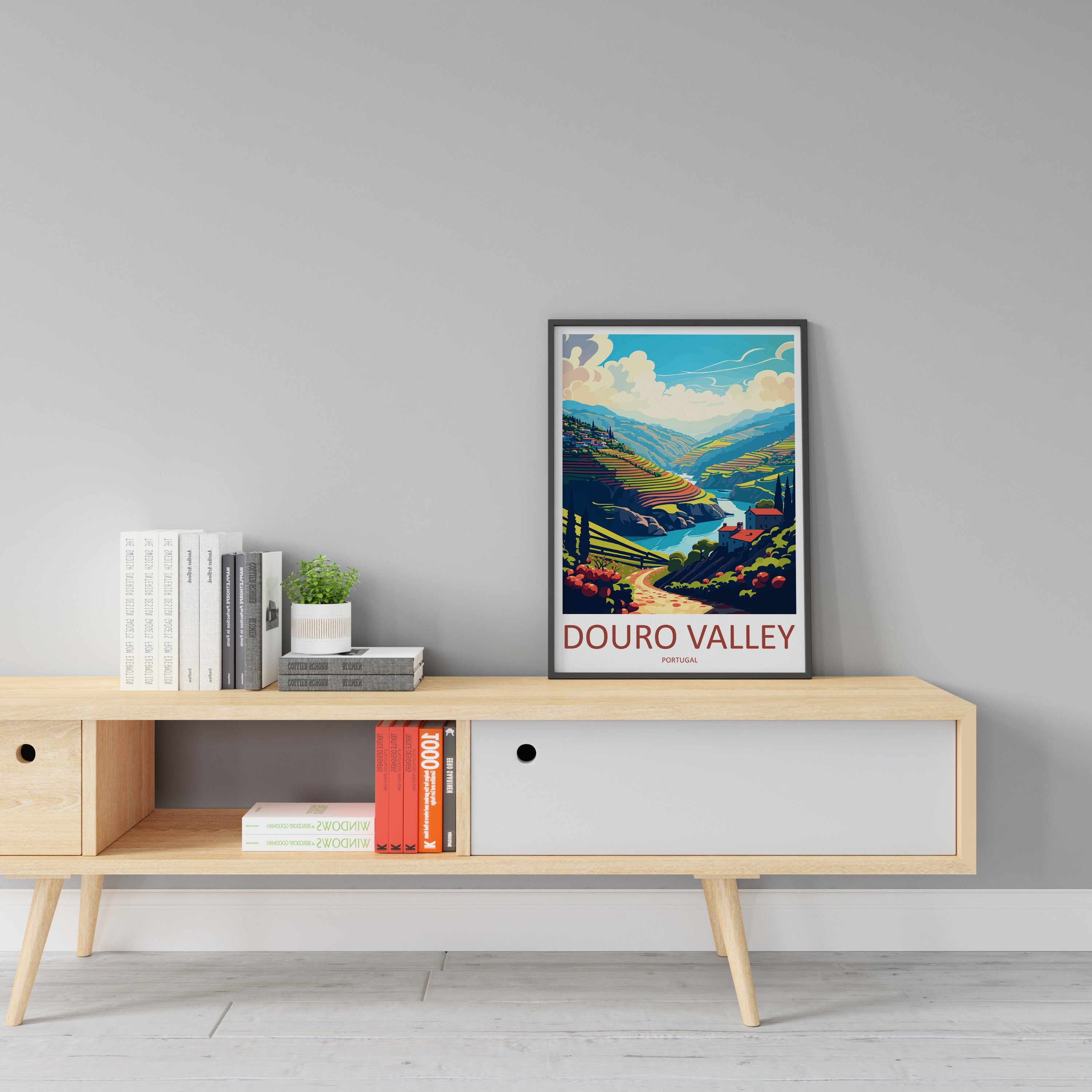 Douro Valley Travel Print Wall Art Douro Valley Wall Hanging Home Décor Douro Valley Gift Art Lovers Portugal Art Lover Gift Douro Valley