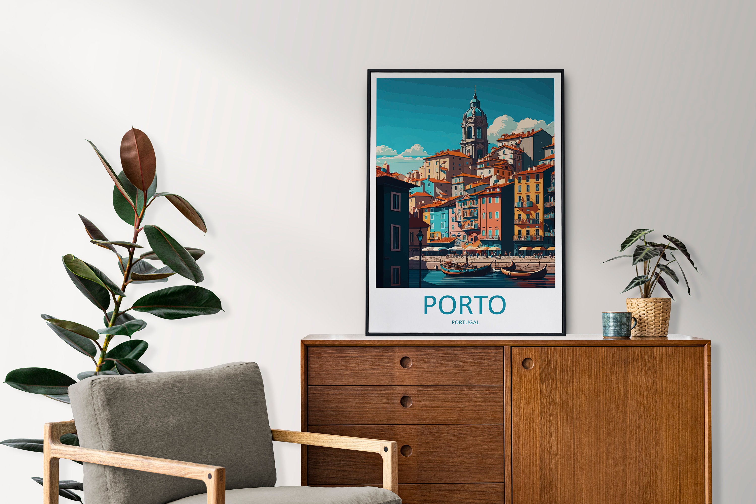 Porto Travel Print Wall Art Porto Wall Hanging Home Décor Porto Gift Art Lovers Portugal Art Lover Gift Porto Wall Décor Porto Travel Art