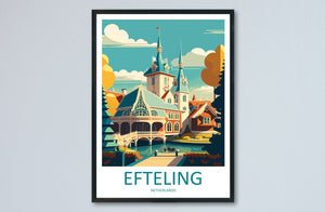 Efteling Print Efteling Home Decor Amusement Park Art Print Efteling Wall Art Theme Park Enthusiast Gift Wall Hanging Efteling Netherlands