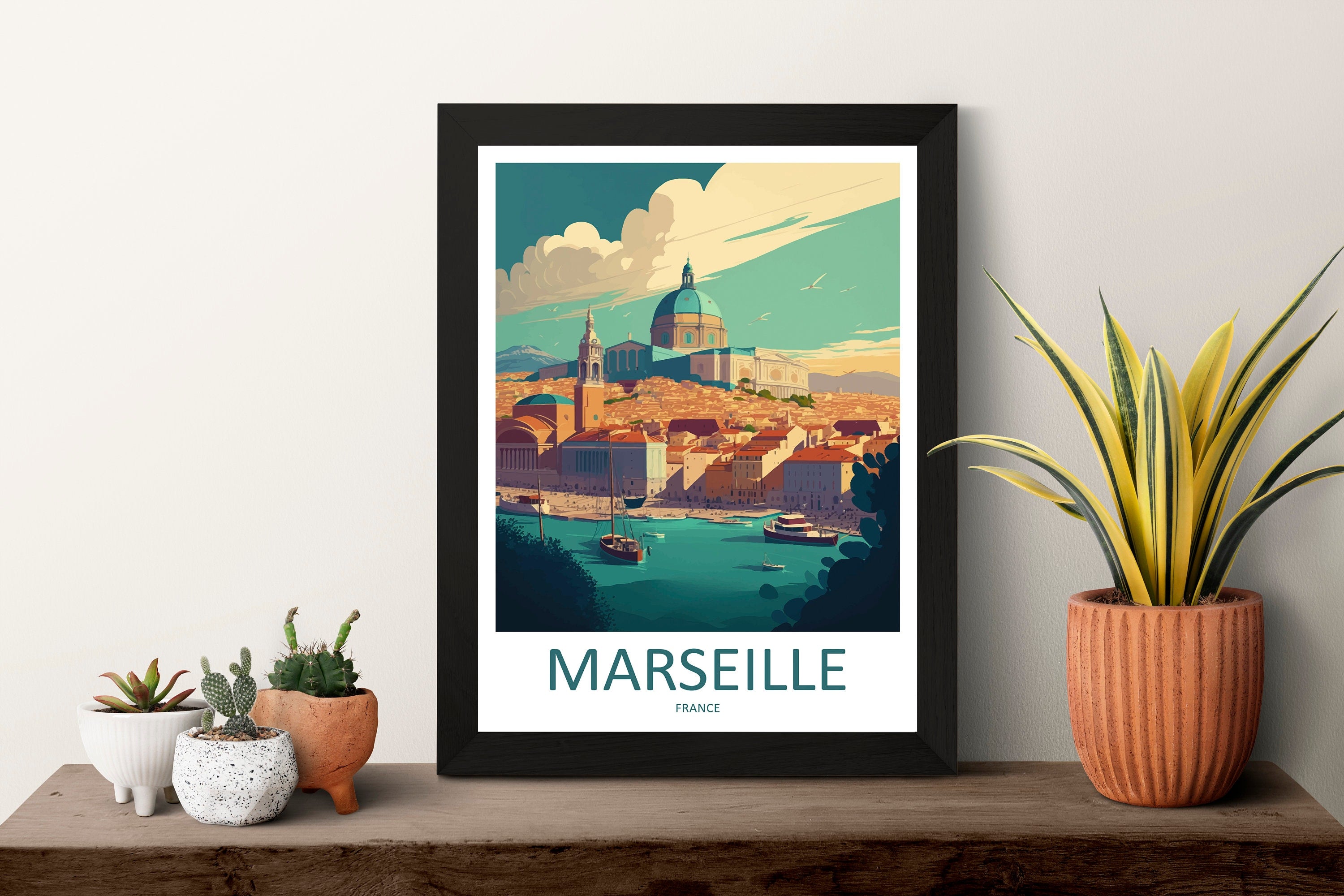 Marseille Print Marseille Home Decor Cityscape Art Print Marseille Wall Art for Travel Enthusiast Gift Wall Hanging Marseille France Poster