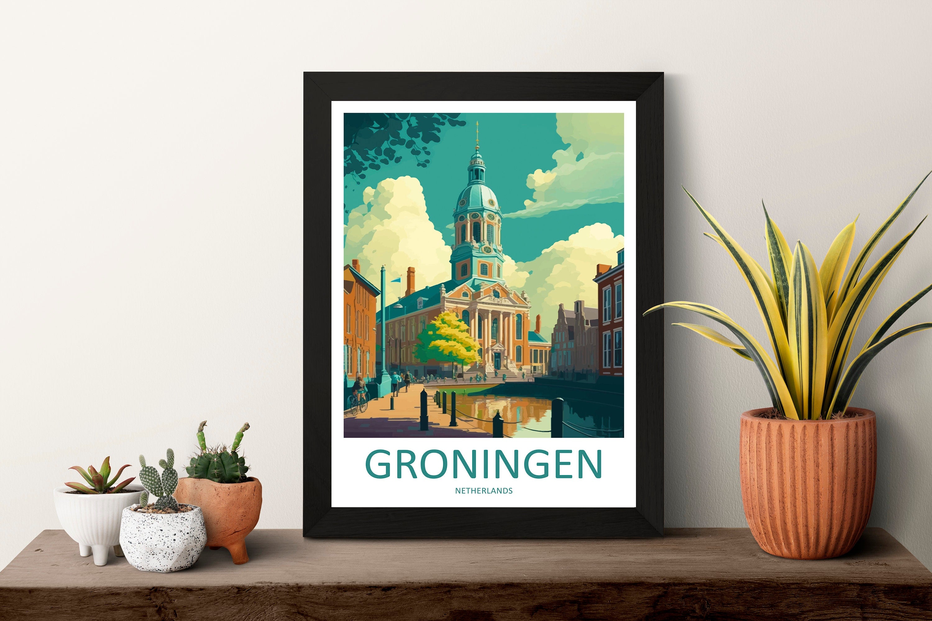 Groningen Print Groningen Home Decor Cityscape Art Print Groningen Wall Art for Travel Enthusiast Gift Wall Hanging Groningen Netherlands