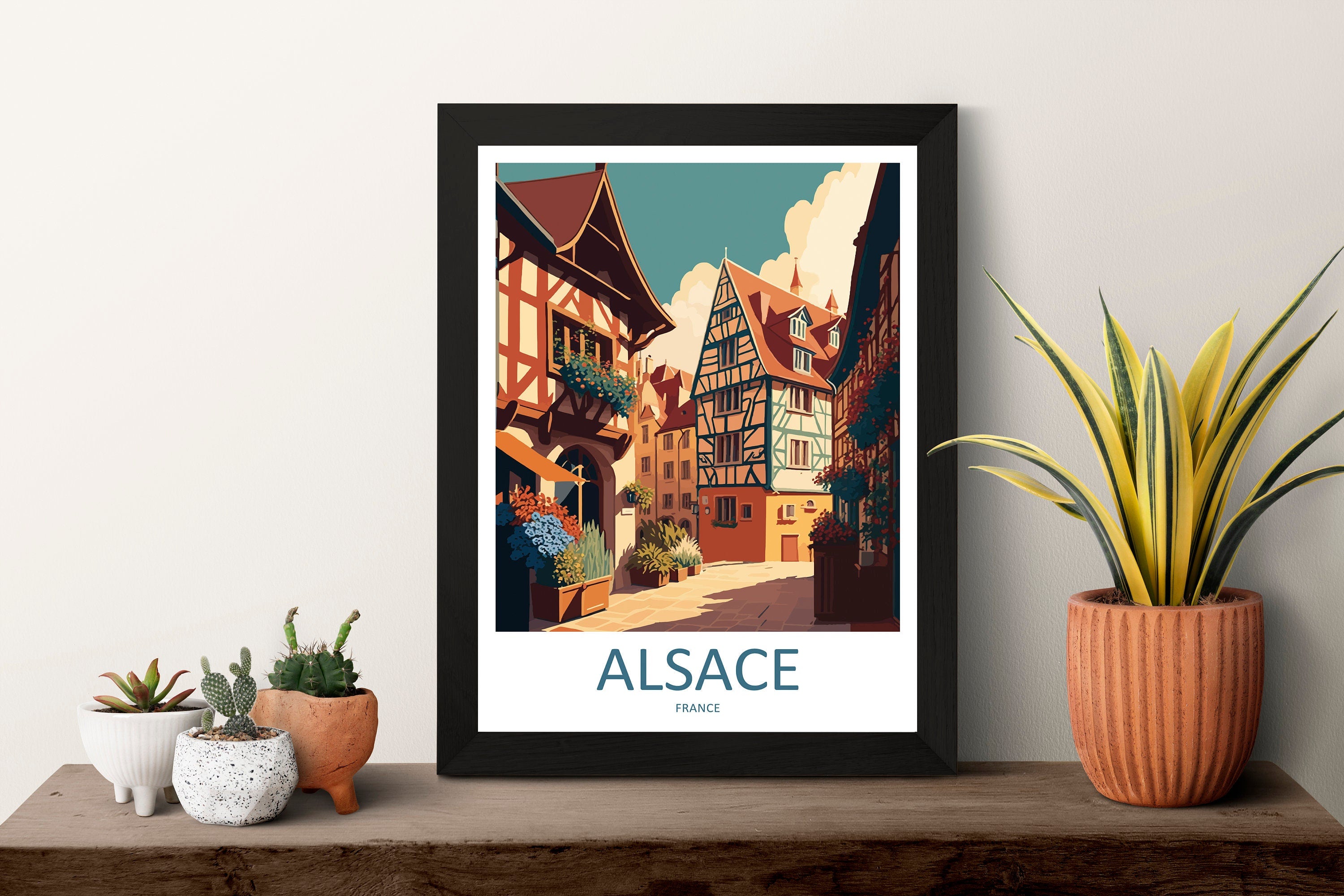 Alsace Print Alsace Home Decor Cityscape Art Print Alsace Wall Art for Travel Enthusiast Gift Wall Hanging Alsace France Wall Poster Decor