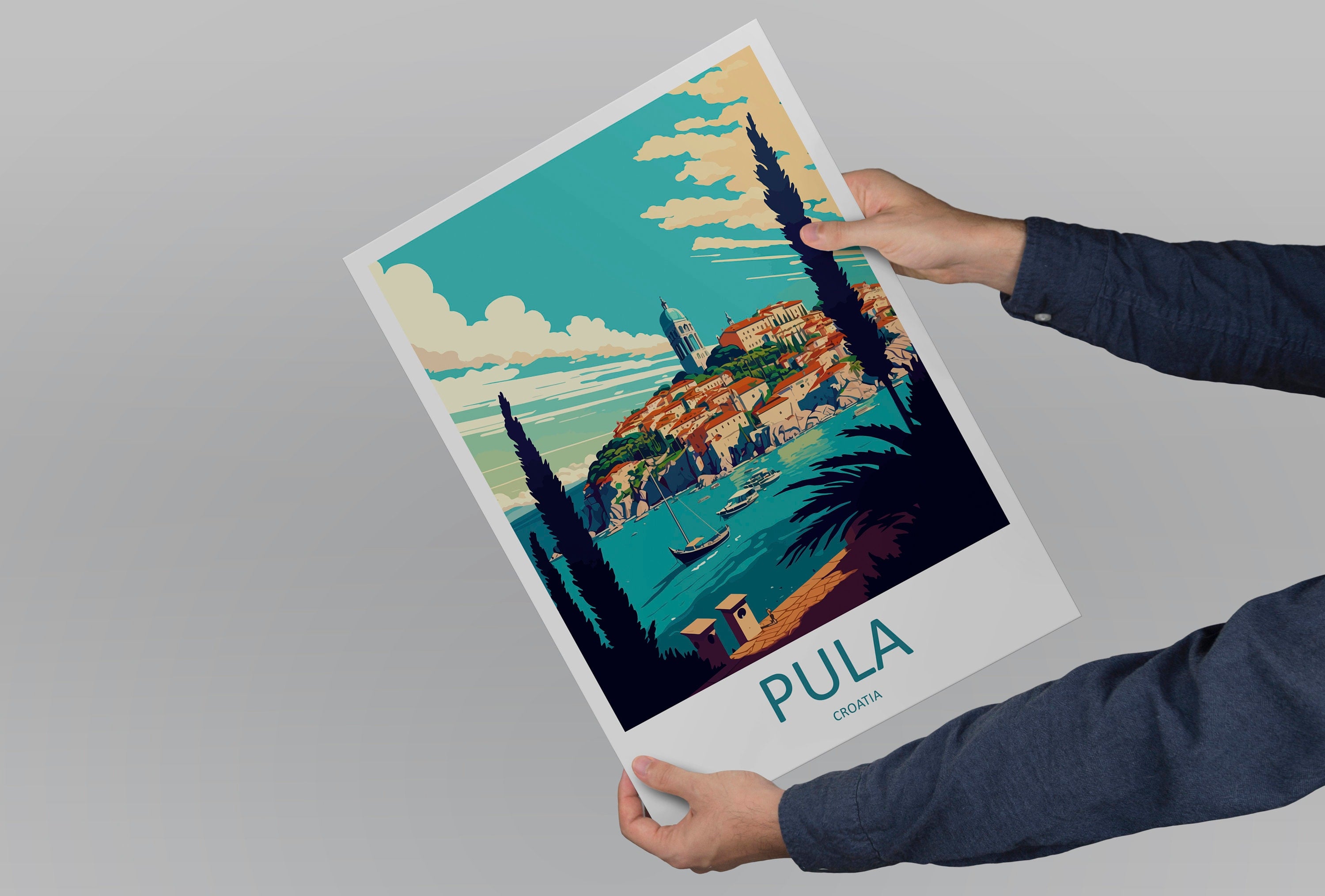 Pula Print Pula Home Decor Art Print Pula Wall Art Croatia Travel Souvenir Wall Hanging Pula Landmark Travel Poster Pula Gift For Art Lovers